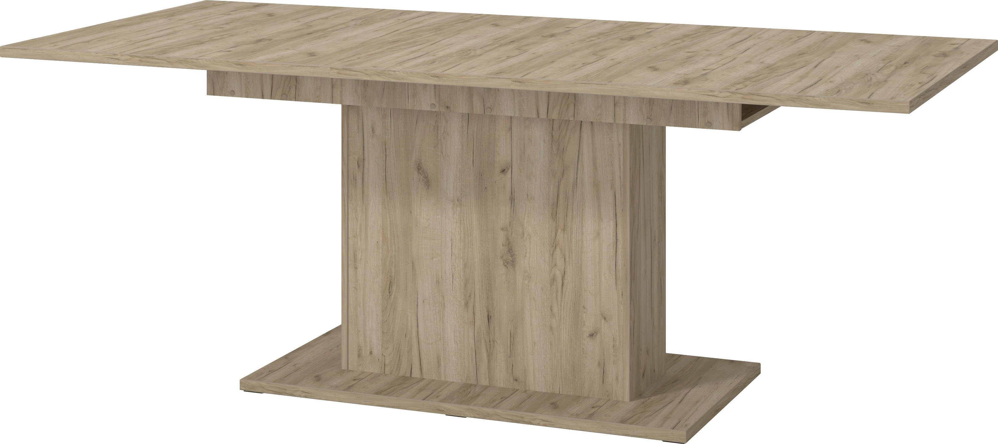Home affaire Eettafel SABRINA Breedte 160 cm, uittrekfunctie