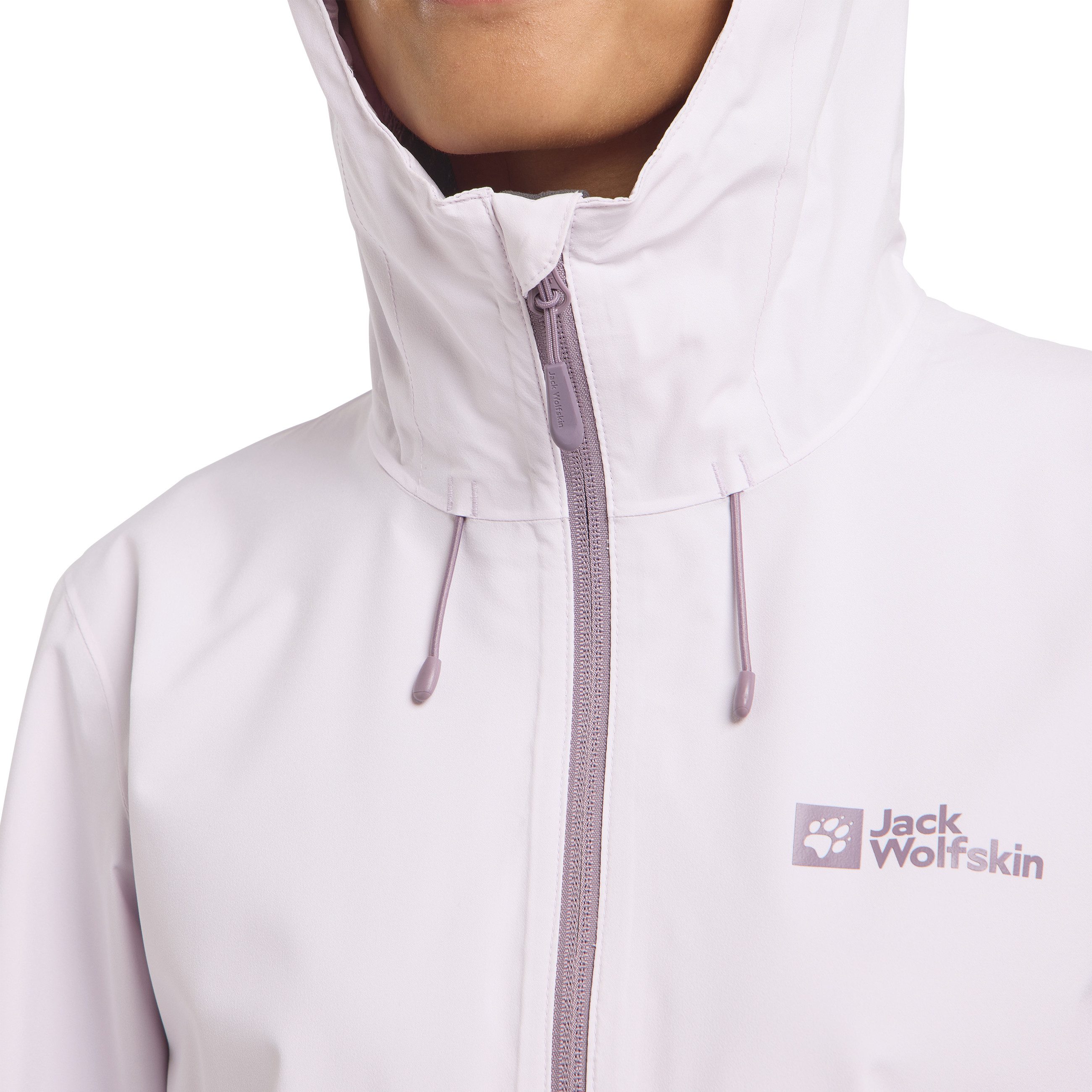 Jack Wolfskin Functioneel jack WEILTAL 2L JKT W Capuchon: vast verbonden met de jas