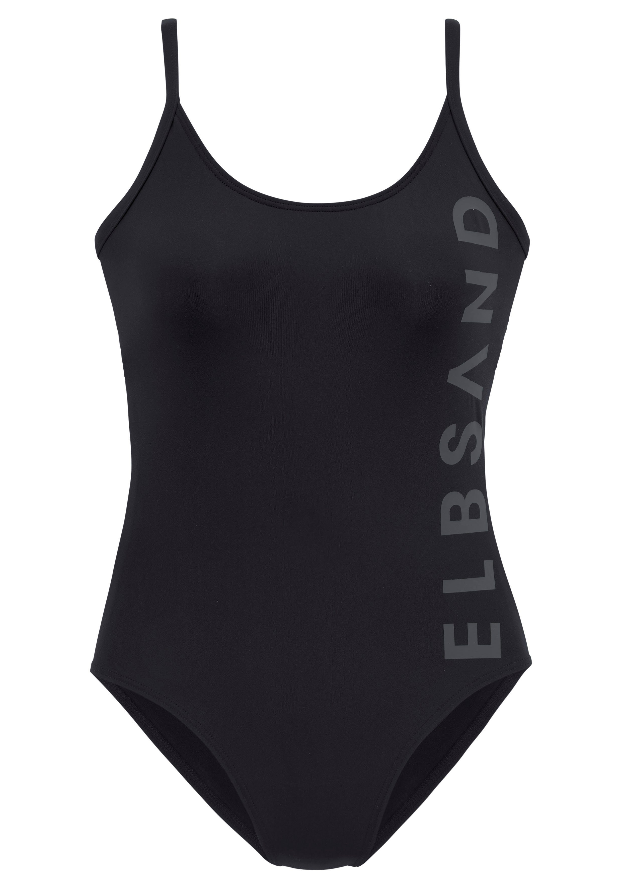 Elbsand Badpak in een sportief design met groot opschrift