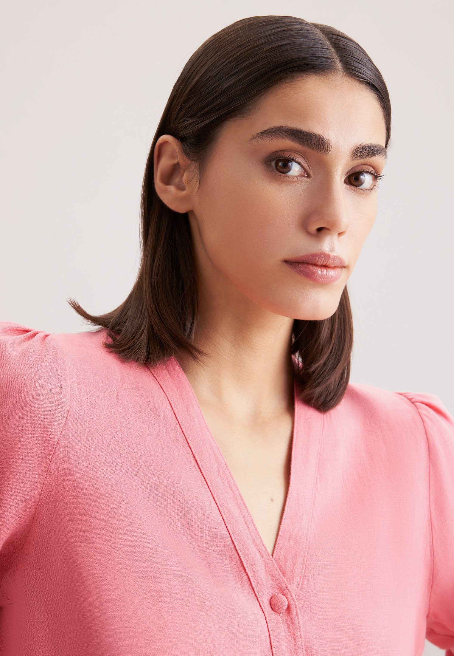 seidensticker Klassieke blouse Zwarte roos