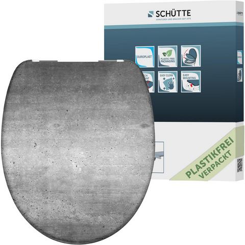 Schütte toiletzitting Industrial Grey, mit Absenkautomatik