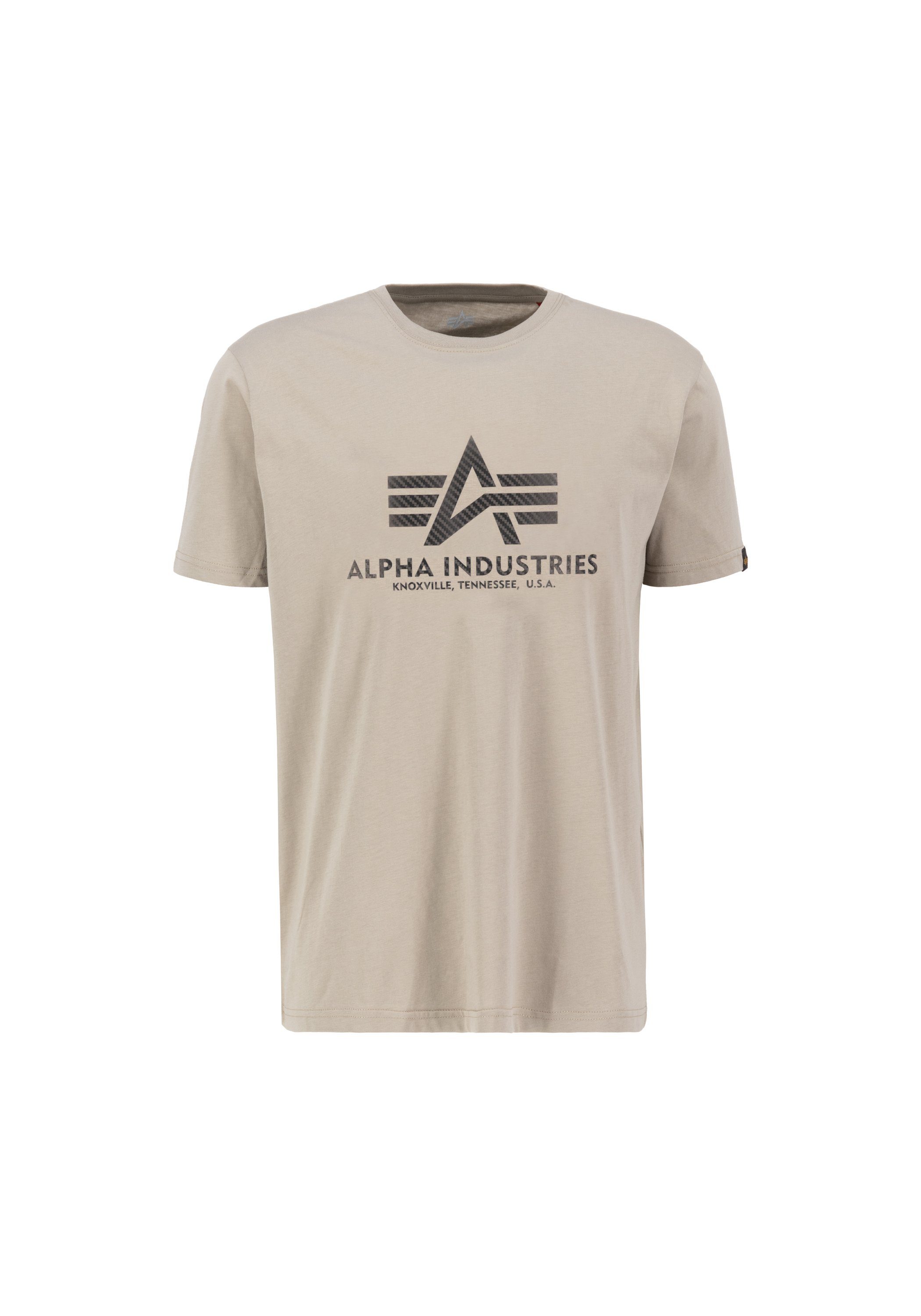 Alpha Industries T-shirt ALPHA INDUSTRIES Men - T-Shirts Basic T Carbon heren t-shirts maat 3XL geel
