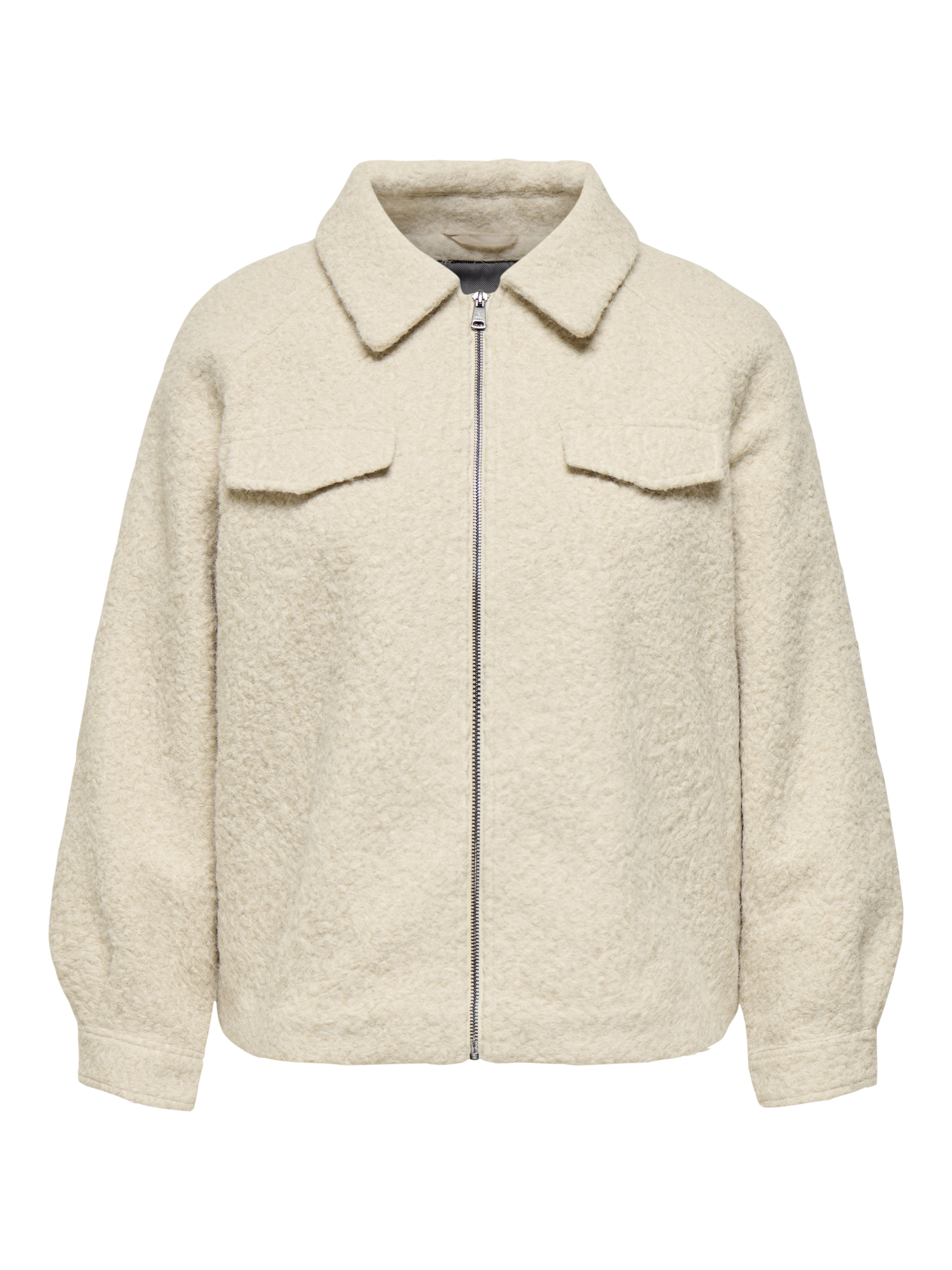 ONLY CARMAKOMA Fleecejack CARMALO SHORT BOUCLE JACKET OTW NOOS