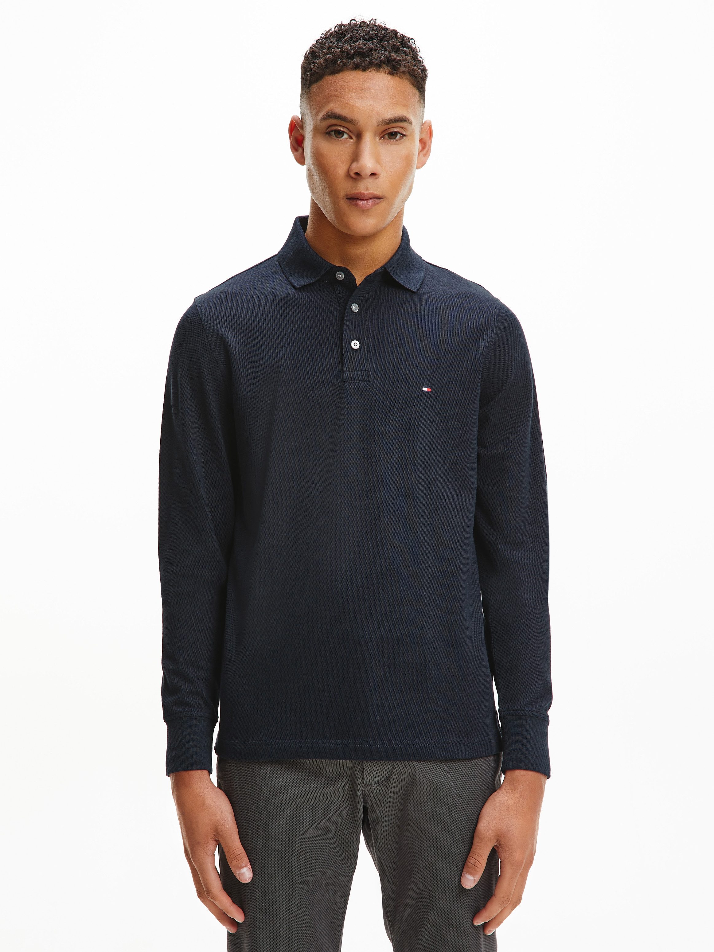 Tommy Hilfiger Poloshirt met lange mouwen 1985 SLIM LS POLO