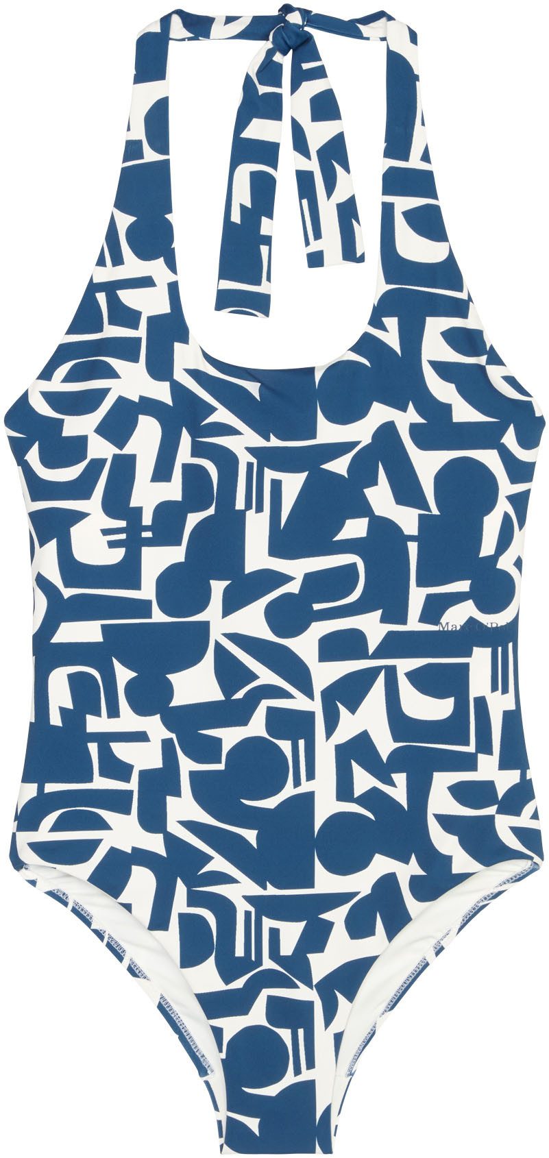 Marc O'Polo Badpak Geo Print met moderne halternekstijl