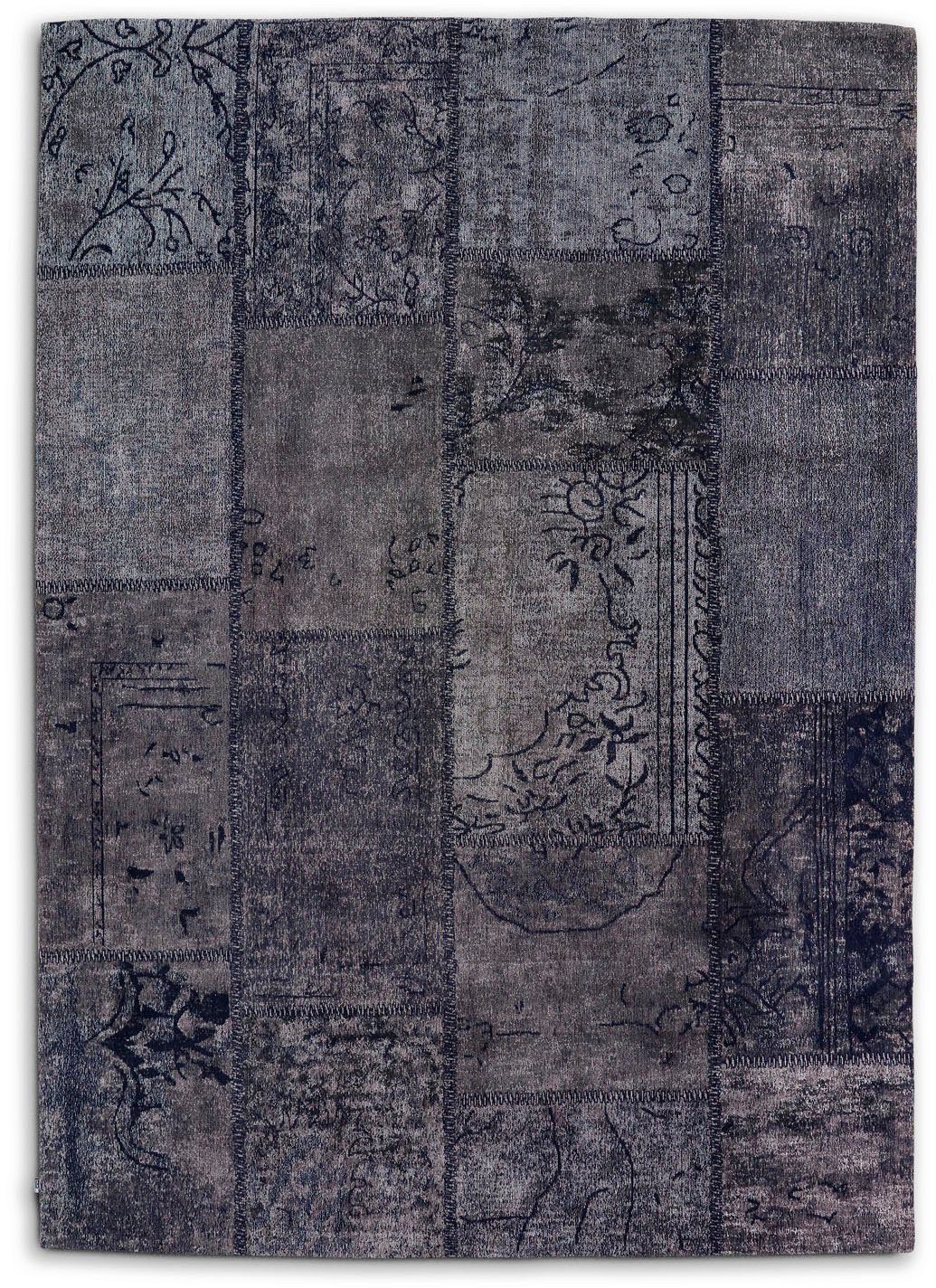Gallery M Vloerkleed Patch Platweefsel, woonkamer