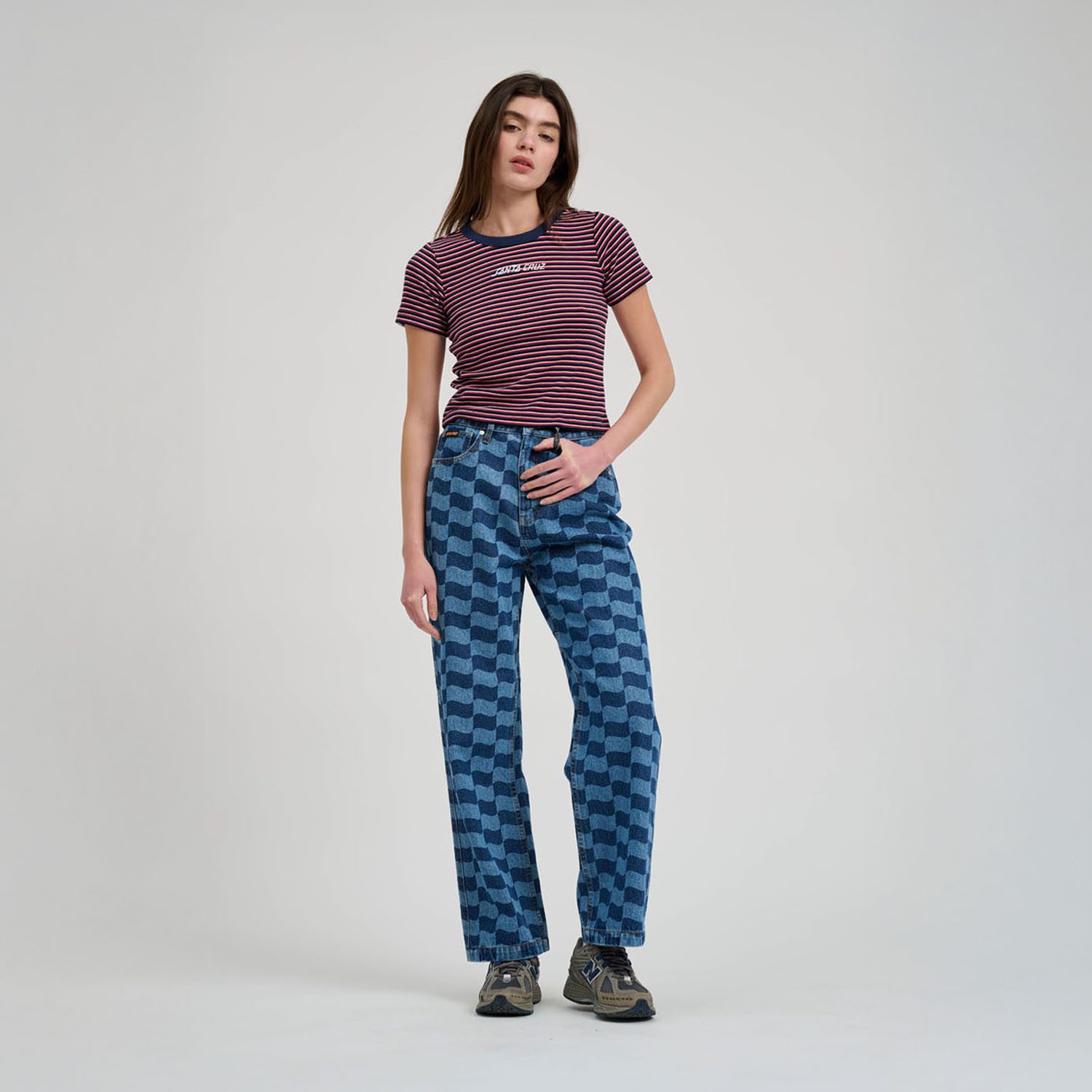 Santa Cruz T-shirt STRIP LOGO EMB T-SHIRT