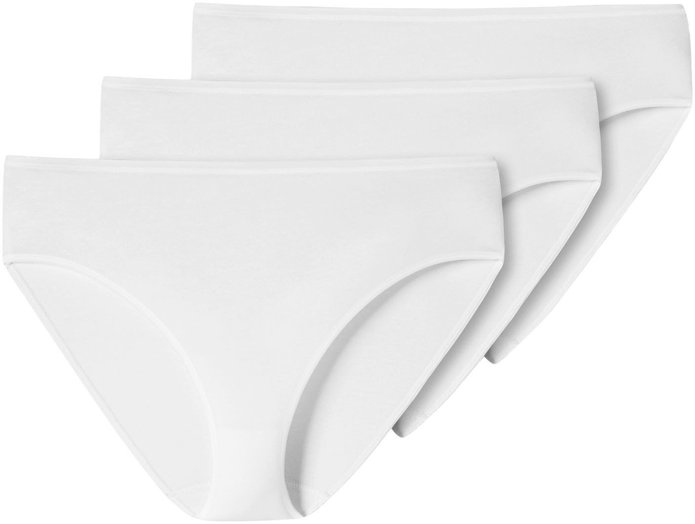 Schiesser Bikinibroekje Cotton Essentials met een perfecte pasvorm (3 stuks)