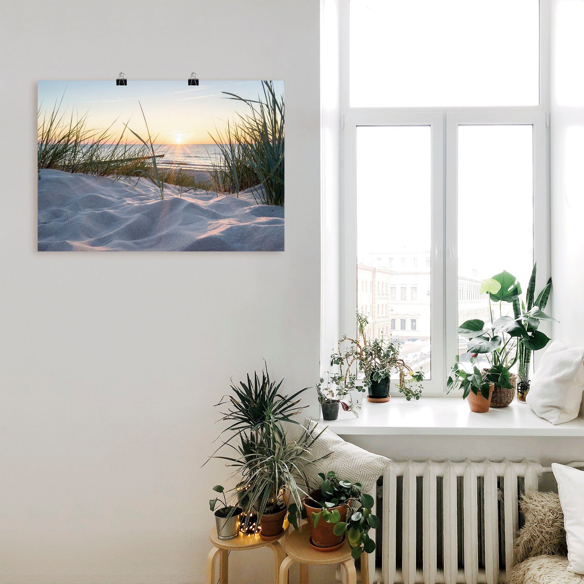 Artland Artprint Oostzeestrand als artprint van aluminium, artprint voor buiten, artprint op linnen, poster, muursticker