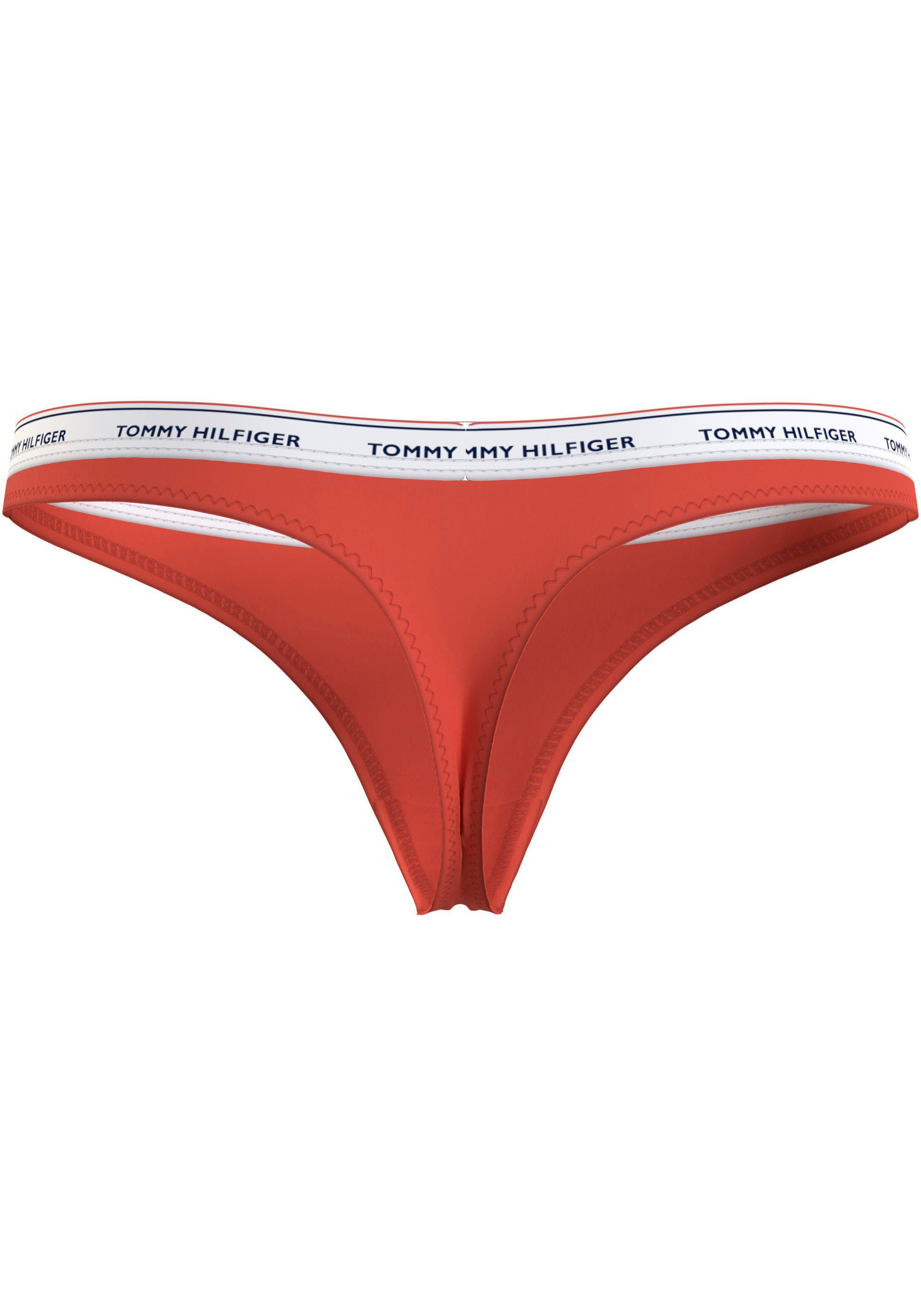 Tommy Hilfiger Underwear Slip 3 PACK THONG (EXT SIZES) met tommy hilfiger logoband (Set van 3)