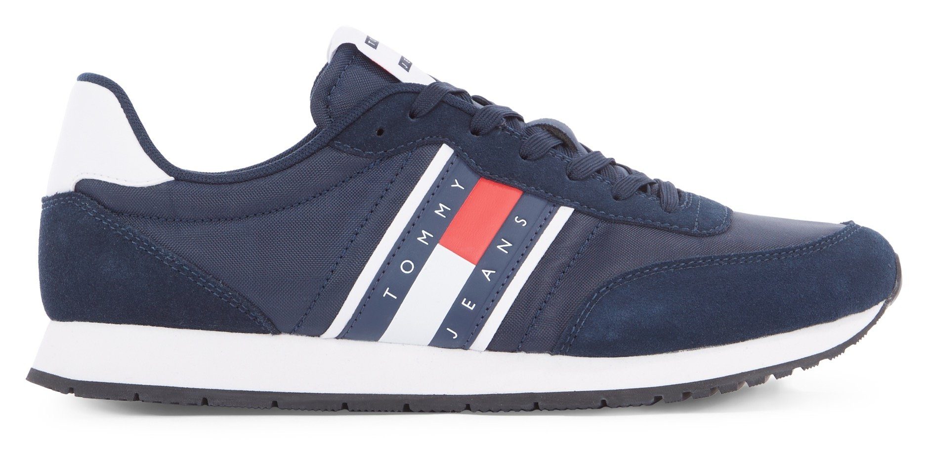 TOMMY JEANS Sneakers TJM RUNNER CASUAL ESS vrijetijdsschoen, lage schoen, veterschoen met zijlogo-vlag