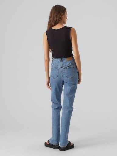 Vero Moda Shirt met V-hals VMROSA SL V-NECK TOP JRS NOOS