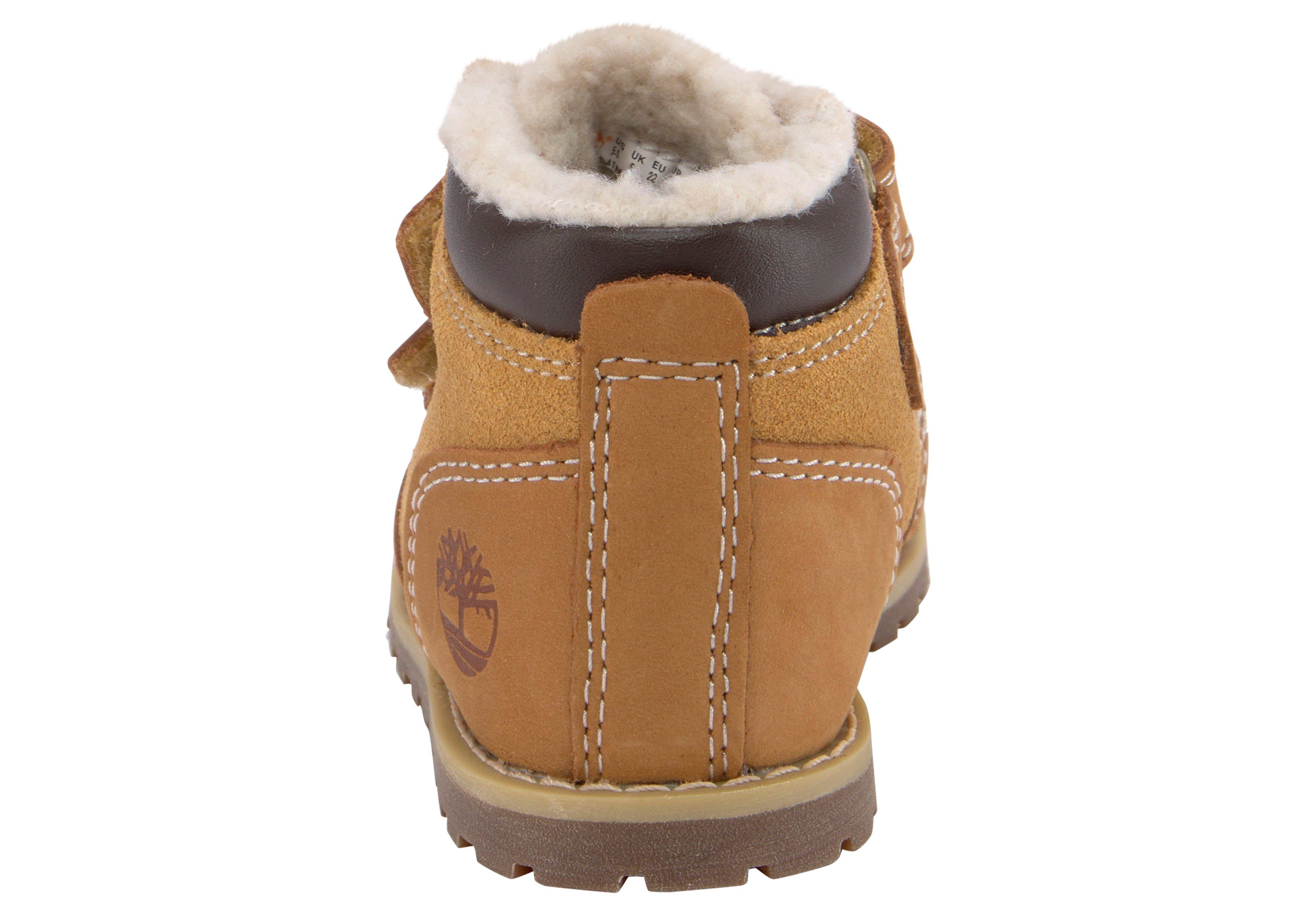 Timberland Klittenbandboots POKEY PINE MID WARM LINED HOOK & LOOP BOOT Winterlaarzen, winterlaarzen, snowboots, winterschoenen, gevoerd