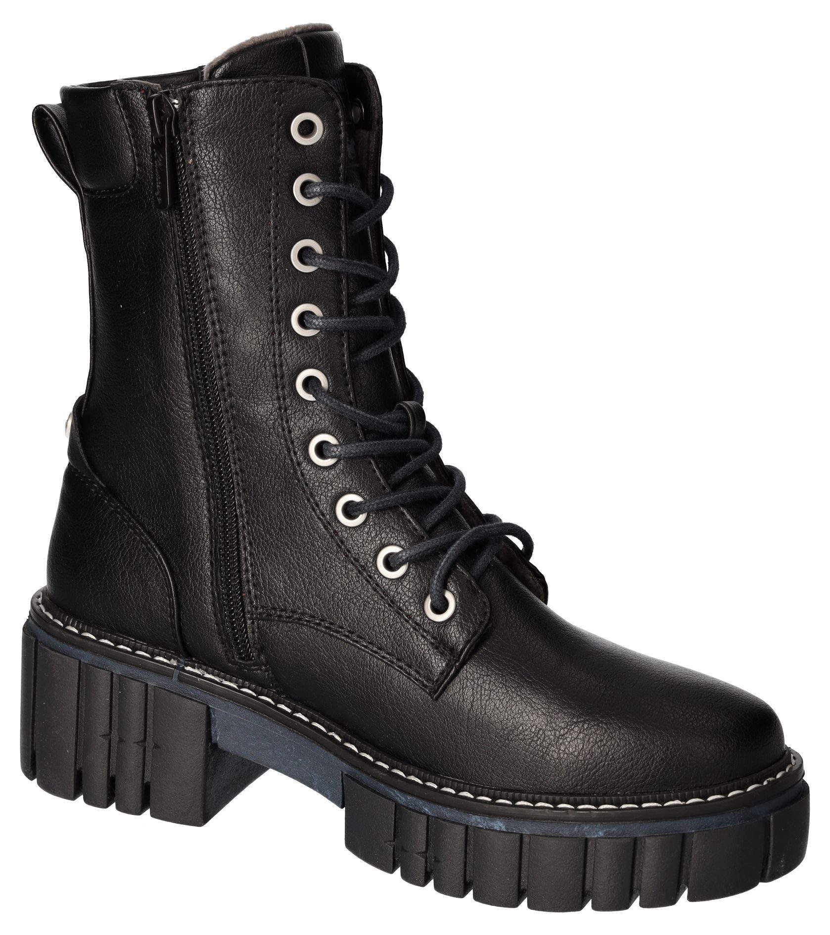 Mustang Shoes Veterschoenen hakken, veterschoenen met sterke profielzool