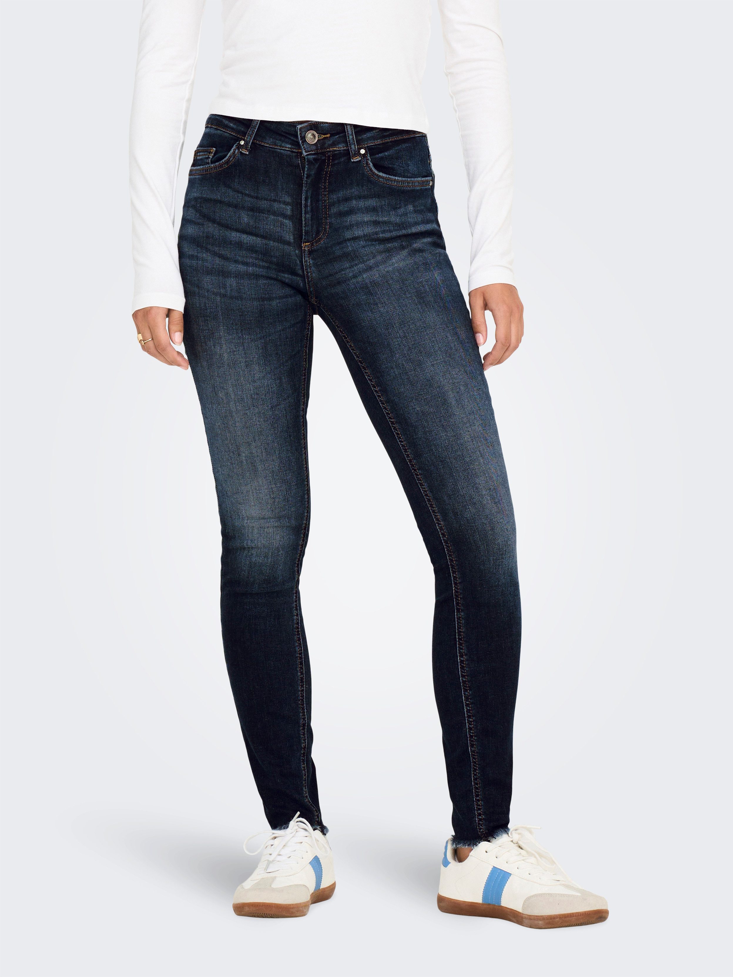 Only Skinny fit jeans ONLBLUSH MID SK ANKLE RW DNM DOT245 NOOS