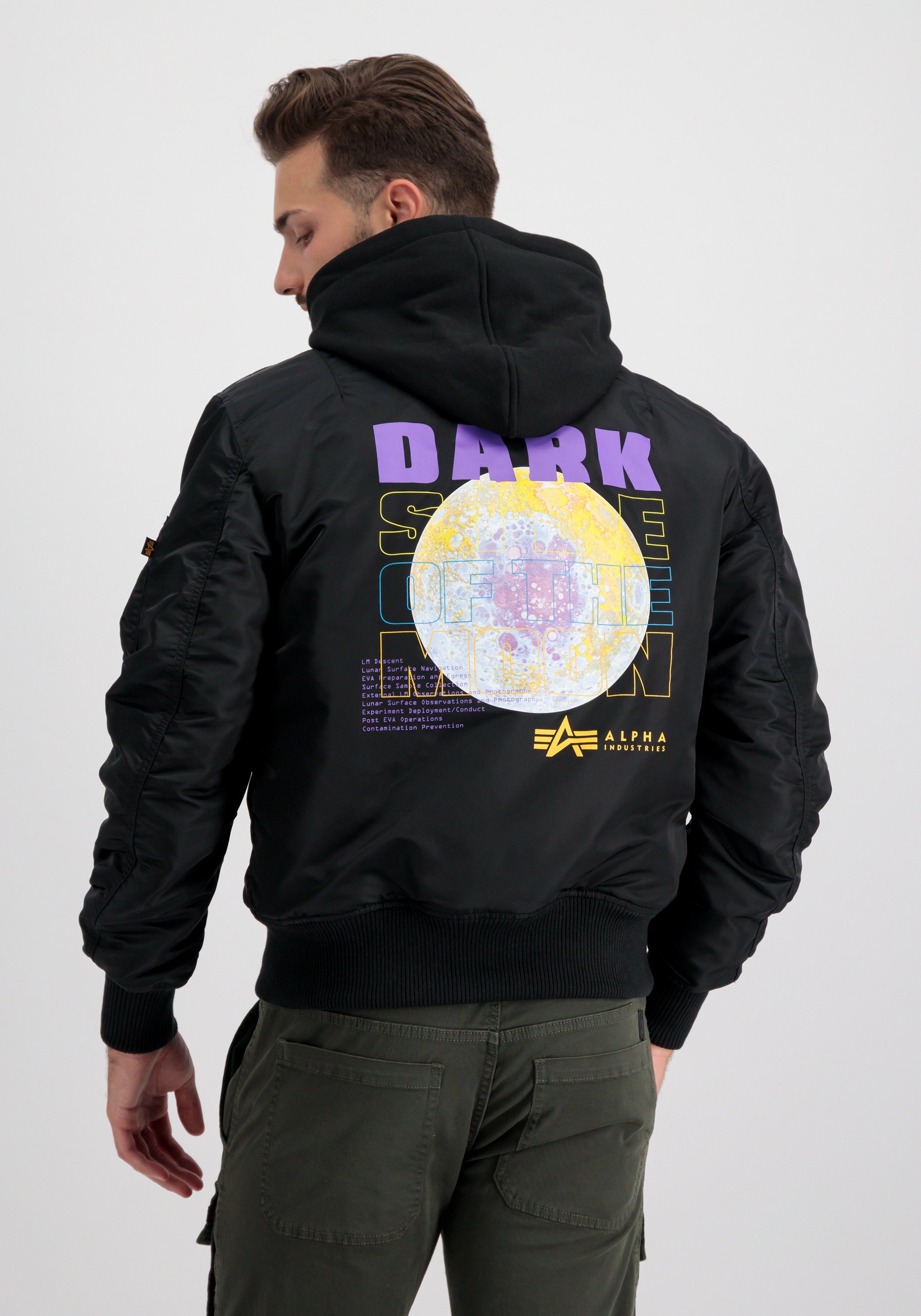 Alpha Industries Bomberjack ALPHA INDUSTRIES Men - Bomber Jackets MA-1 VF Hood Dark Side