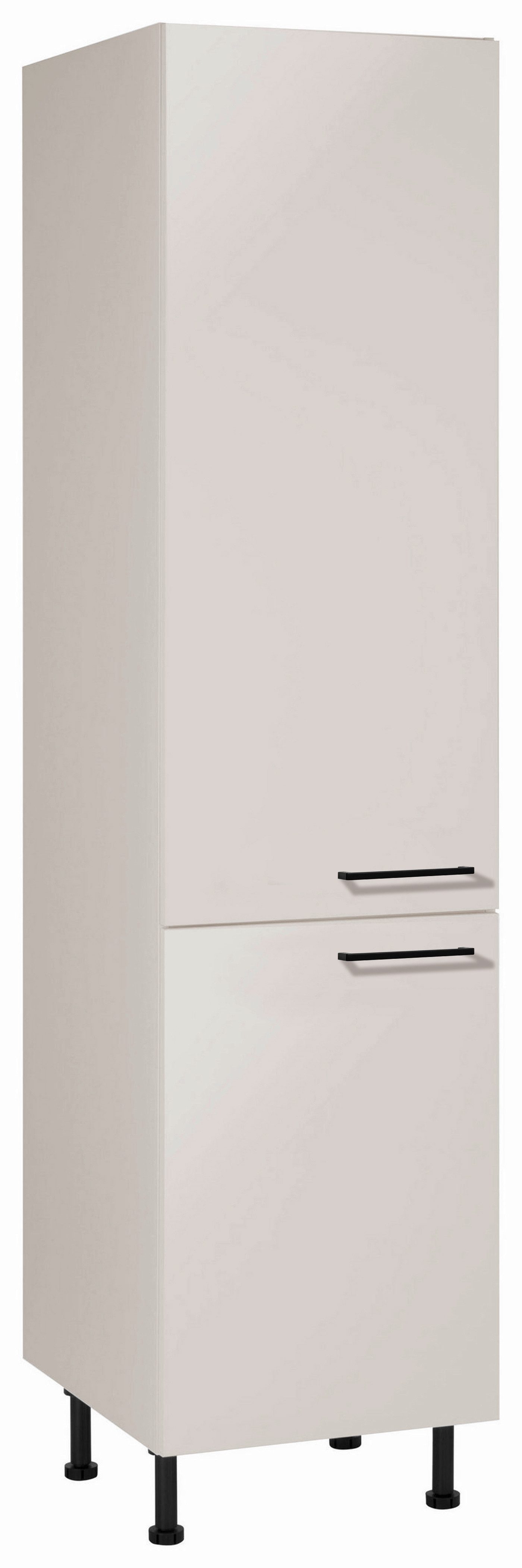 wiho Küchen Smalle kast Nisos 60 cm breed, in hoogte verstelbare poten buffetkasten beige