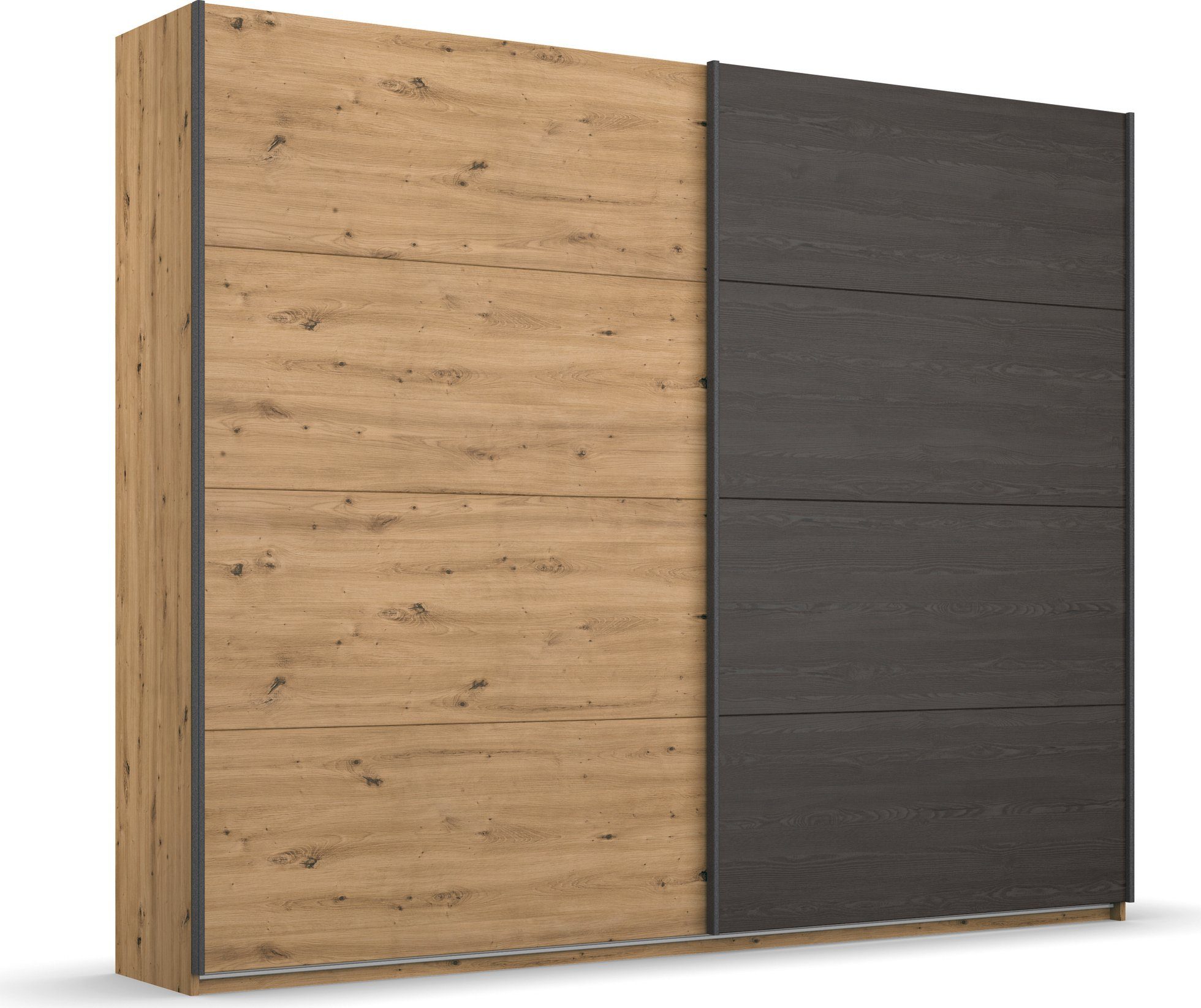 rauch Zweefdeurkast Kledingkast Kast Garderobe Slaapkamerkast APOLLON met ruime opbergruimte en contrasterende deurpanelen made in germany