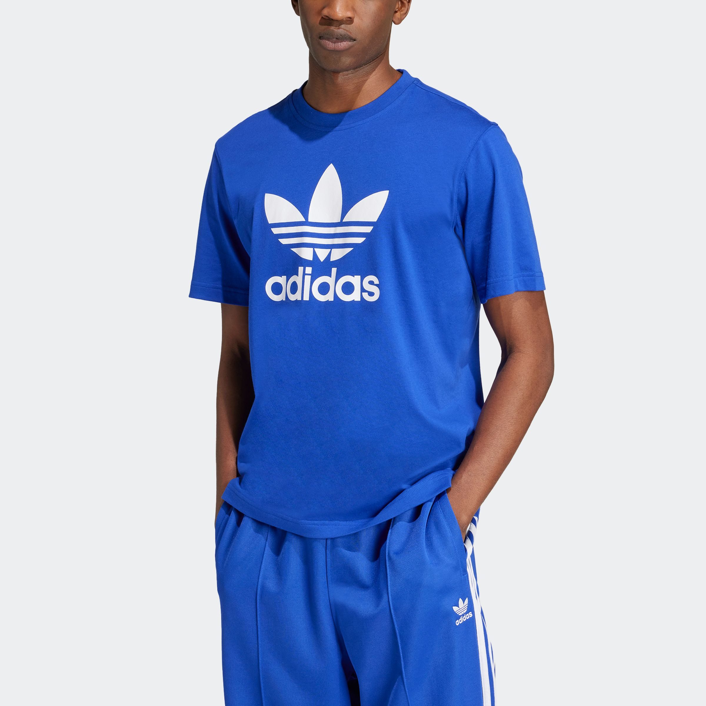 adidas Originals T-shirt TREFOIL T-SHIRT Basic shirt met grote trefoil logoprint