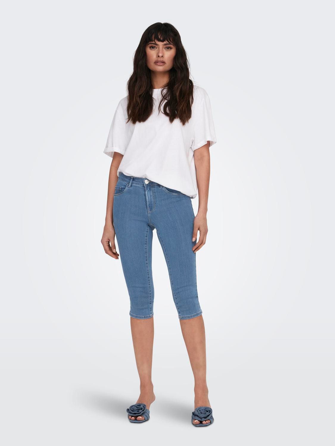 Only Capri jeans ONLRAIN LIFE REG SK KNICKERS DNM NOOS