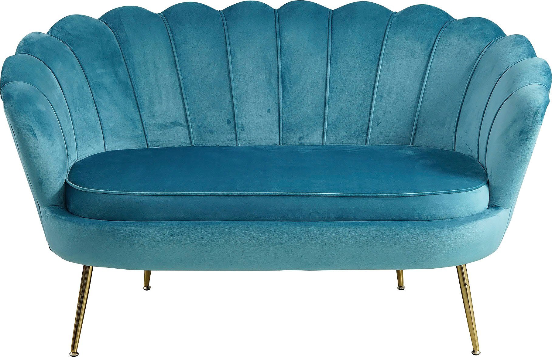 SalesFever 2-zitsbank Clam opvallend schelpdesign, breedte 136 cm