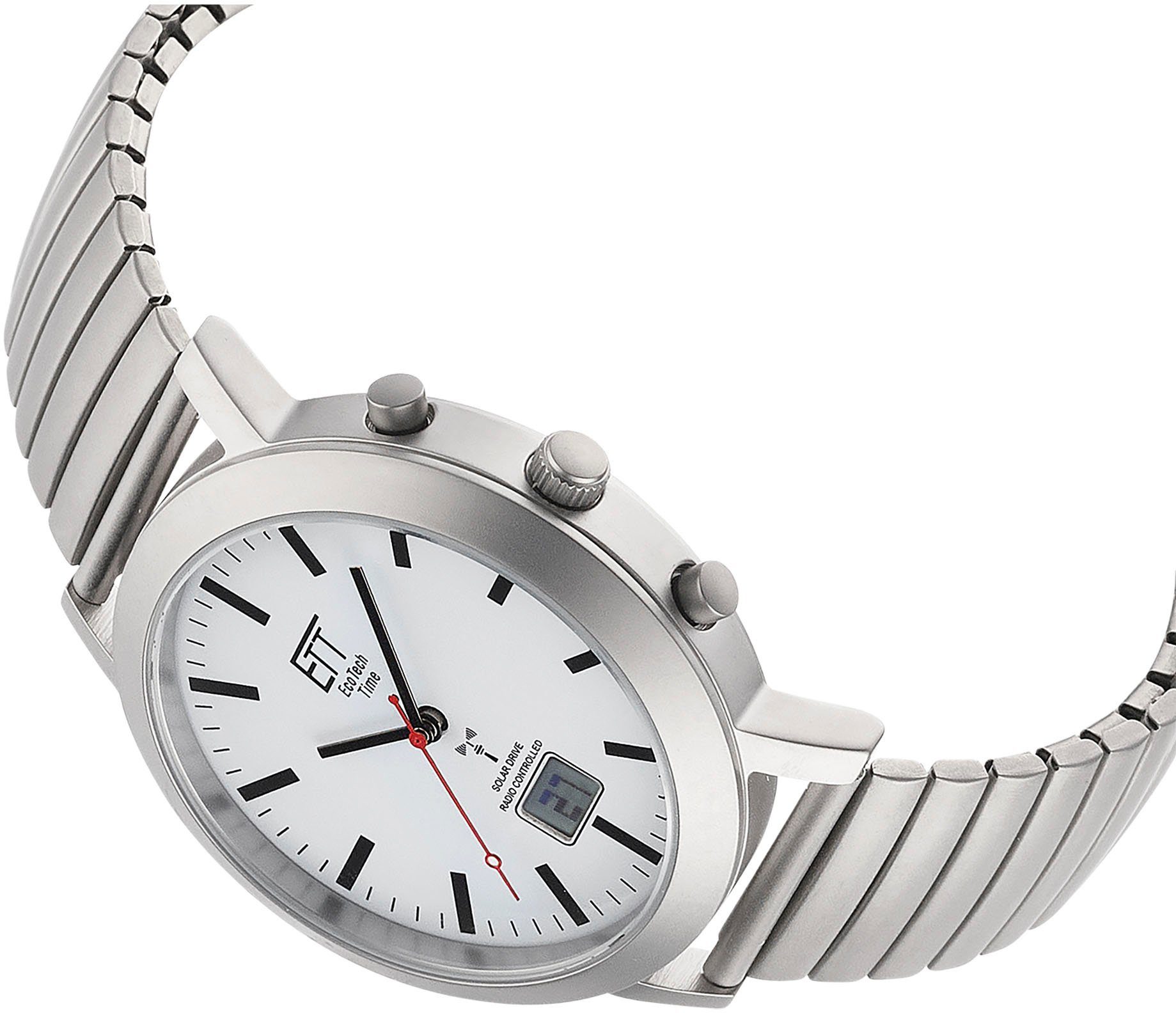ETT Radiografisch horloge Station Watch Armbandhorloge, herenhorloge, datum, solar, leren armband