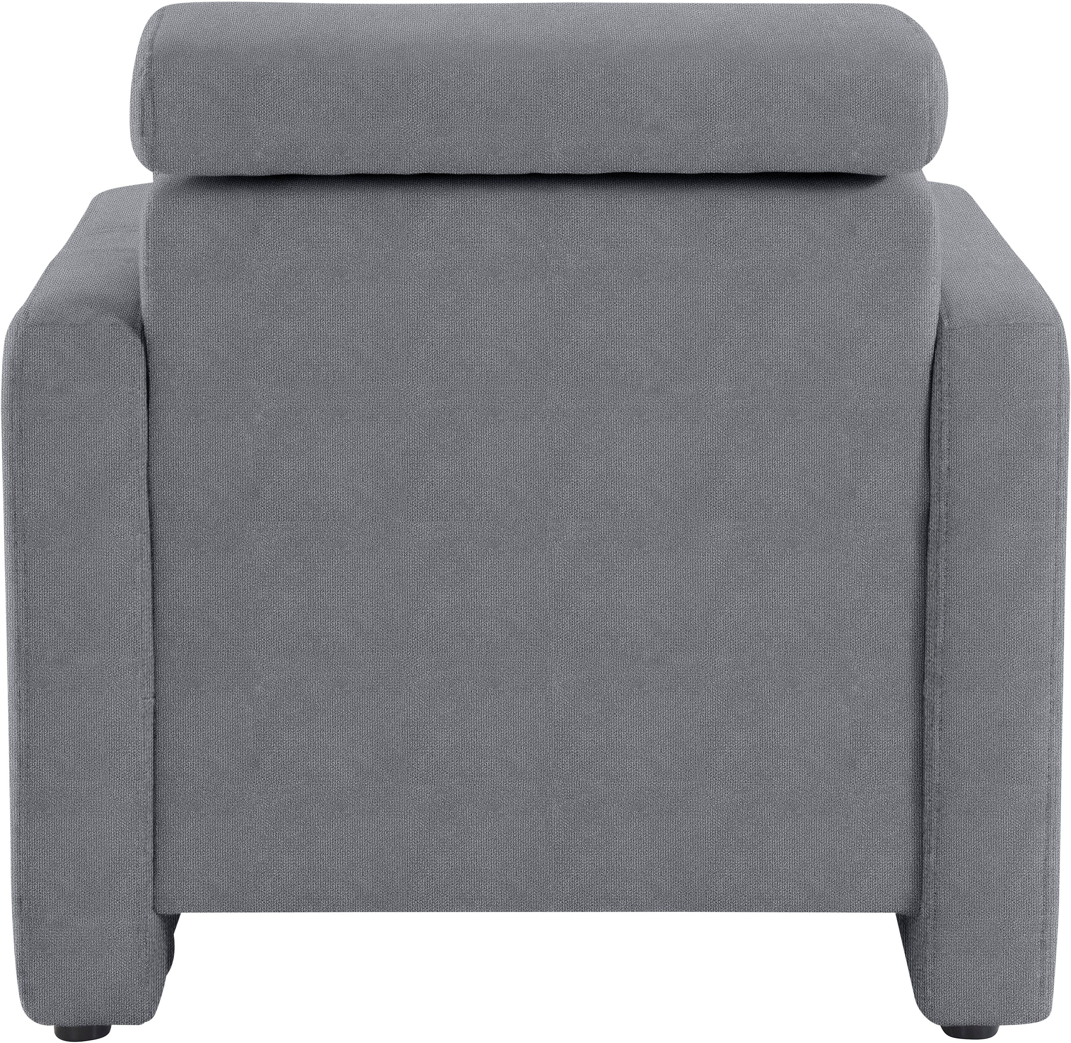 sit&more Fauteuil Bologna met binnenvering, met verstelbare hoofdsteun