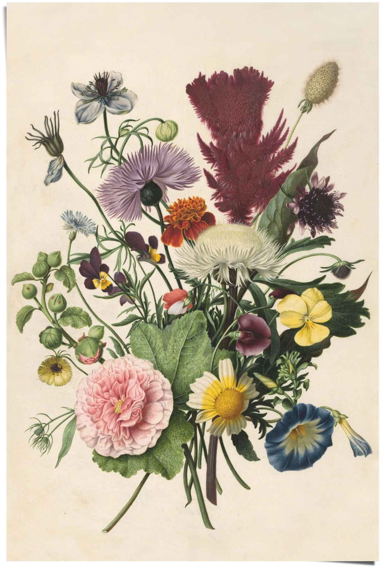 Reinders! Poster Bos bloemen stilleven - bloemen - Rijksmuseum