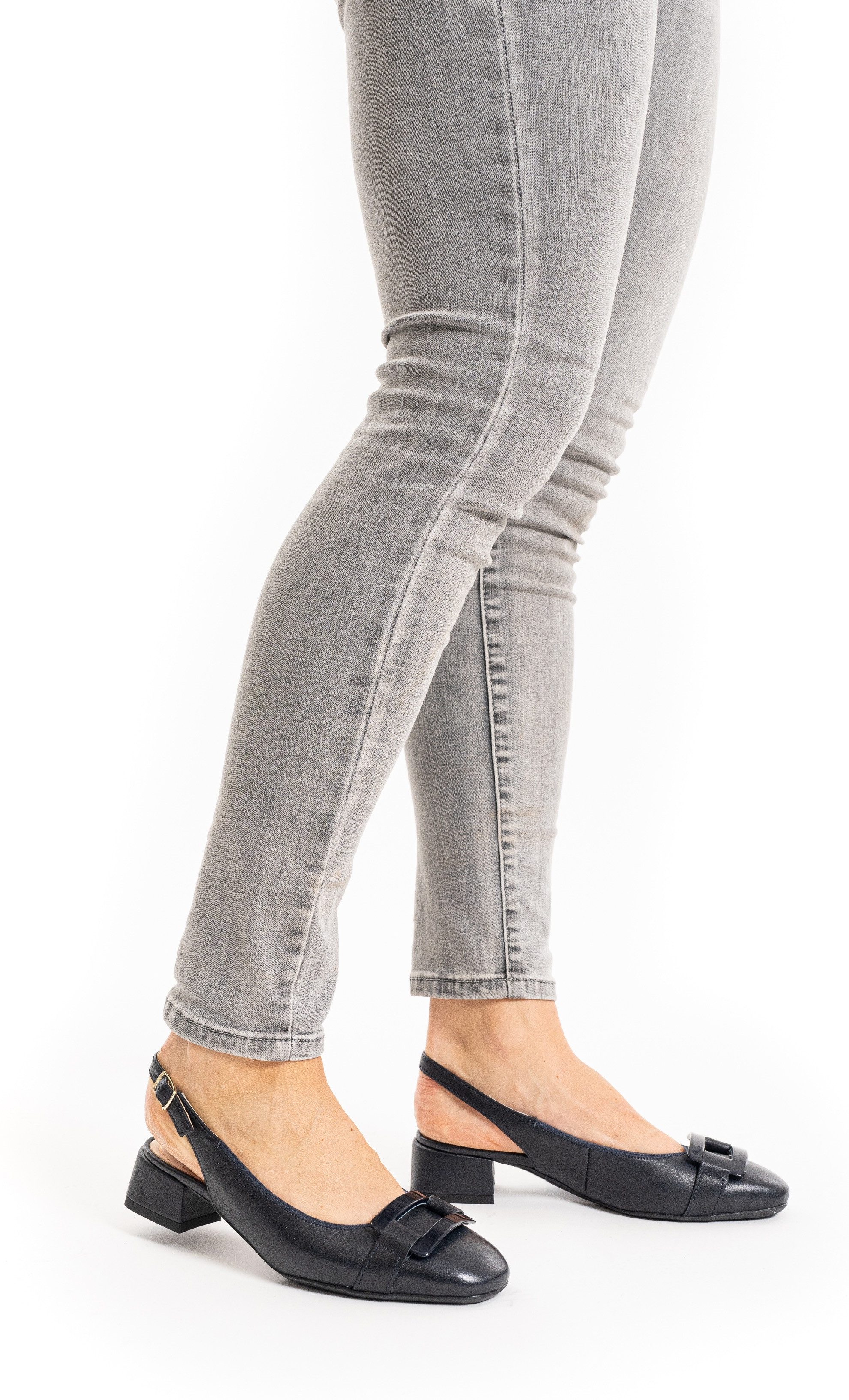 Ara Slingback pumps Graz , sling pumps, feestdag schoen met blokhak, h-breedte