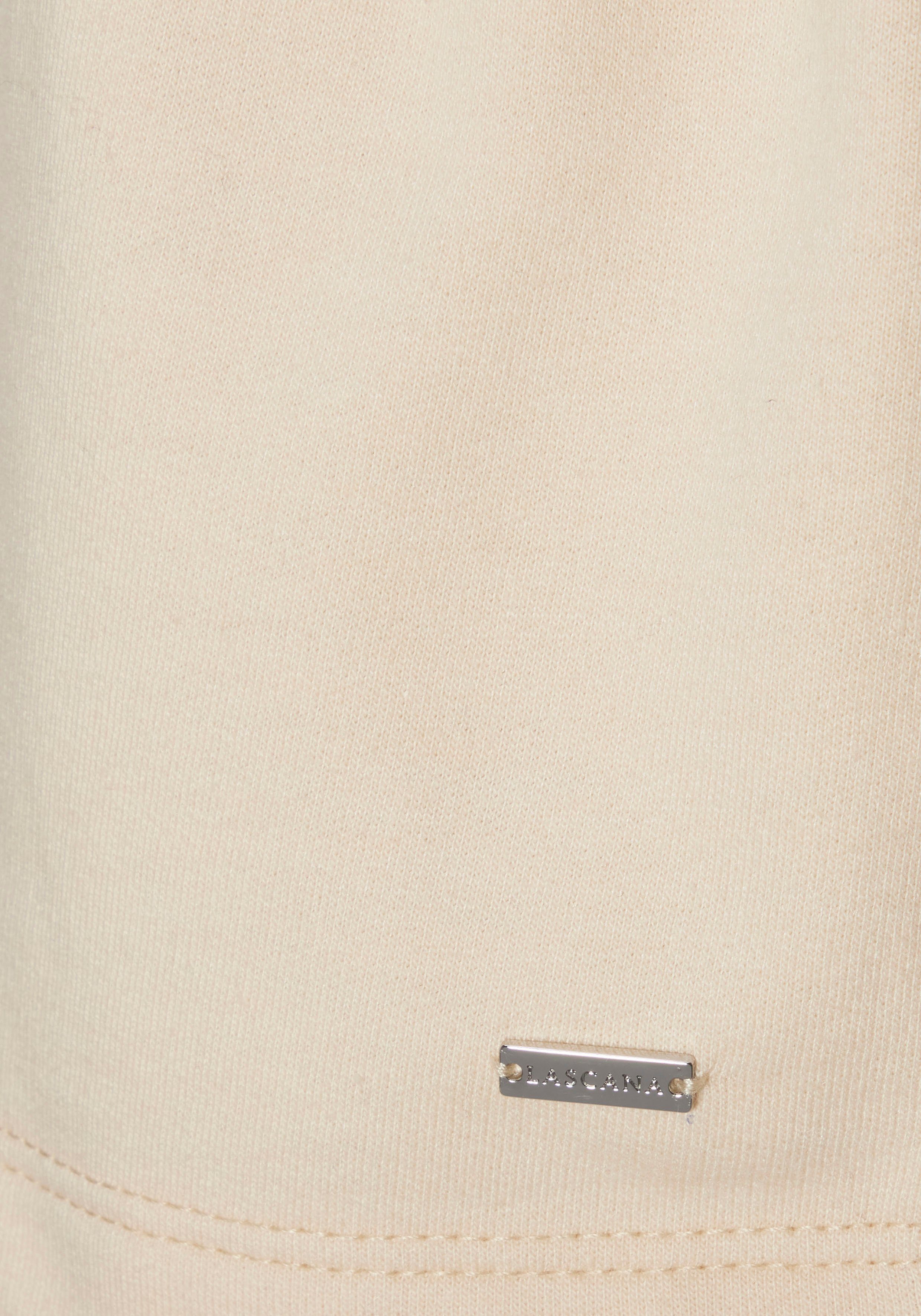 Lascana Sweatvest met tunnelkoord in de taille, loungewear, loungepak