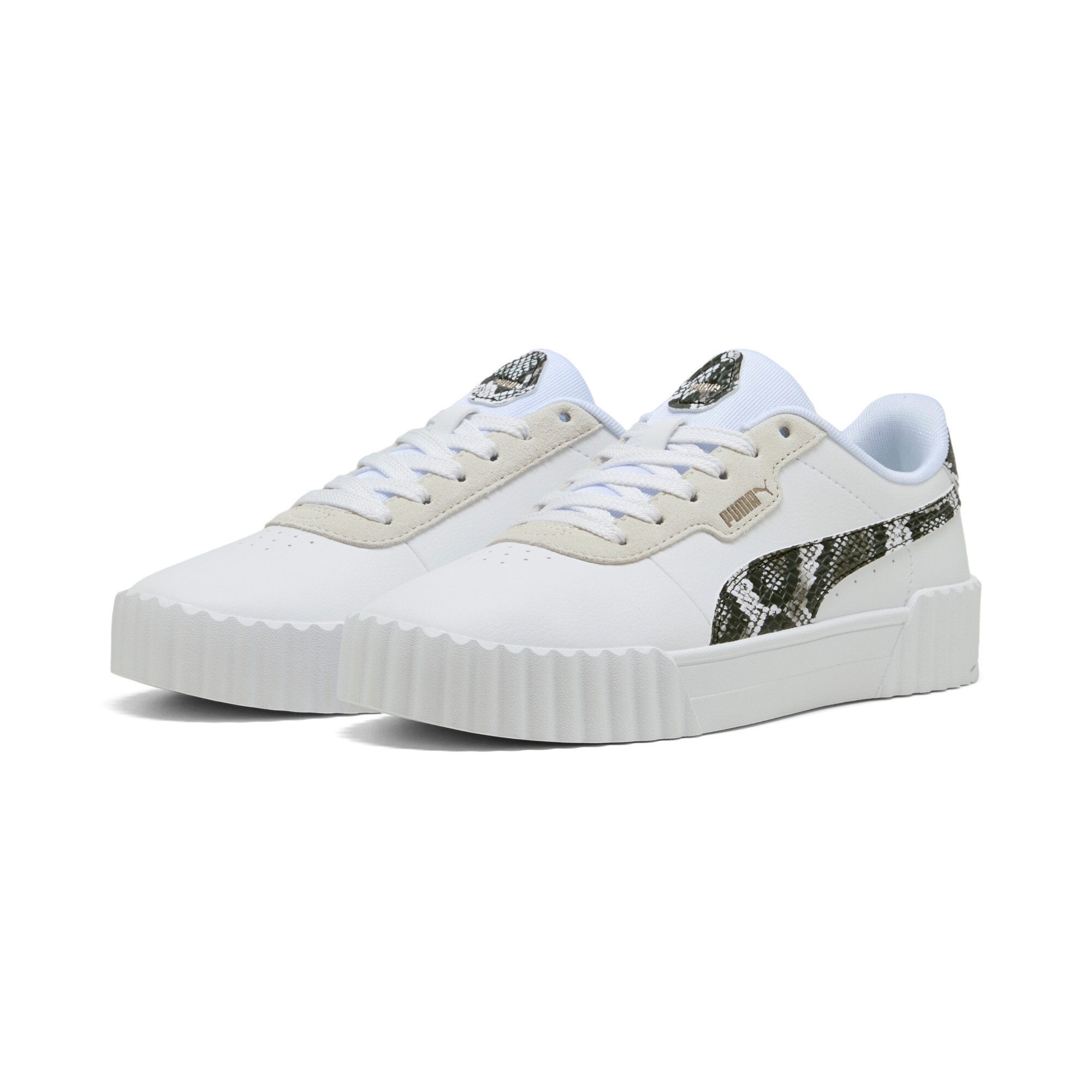 PUMA Sneakers CARINA 3.0 SNAKE CHIC dames schoenen maat 36 wit