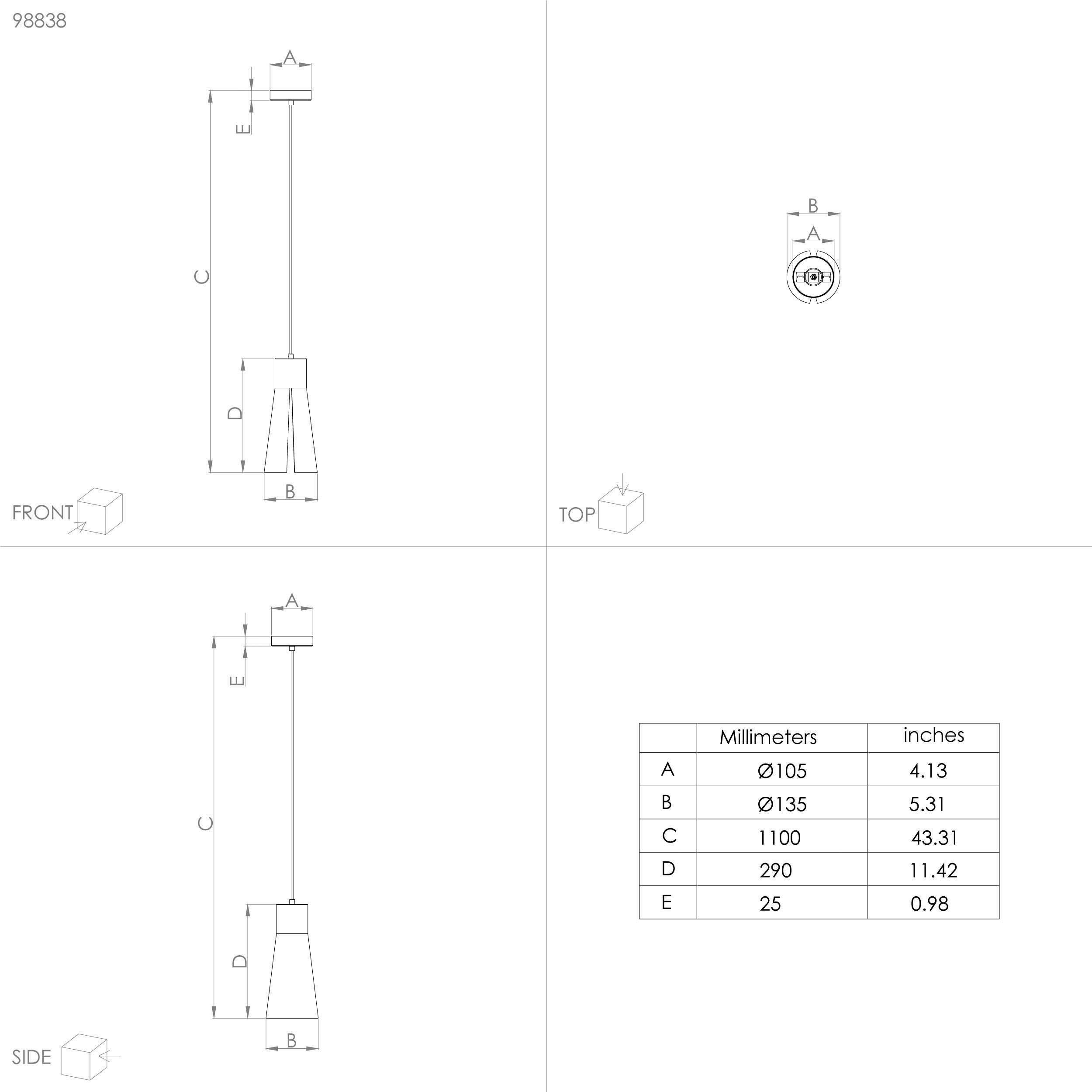 EGLO Hanglamp LOSALOMAS Hanglamp in bruin en messing van staal - incl. GU10 - 4,5W (1 stuk)