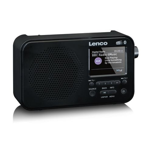 Lenco Digitale radio (dab+) PDR-036BK DAB+-FM-Radio