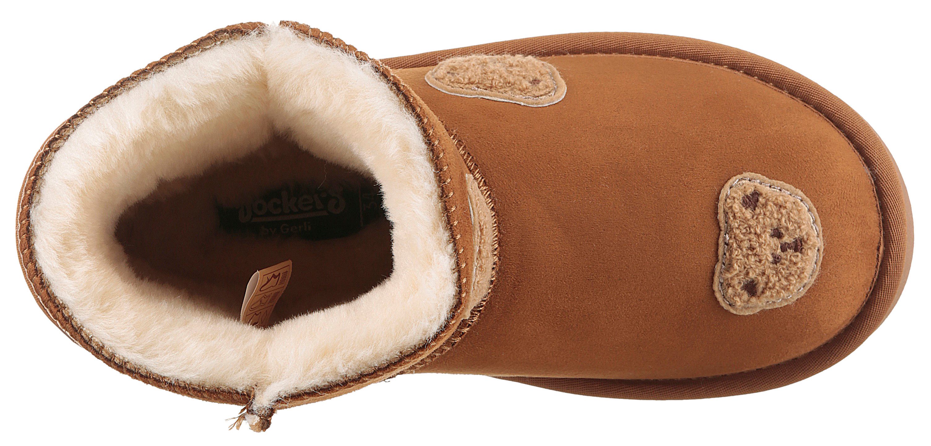 Dockers by Gerli Winterlaarzen Instaplaarzen, winterlaarzen, sneeuwlaarzen met schattige teddy patches