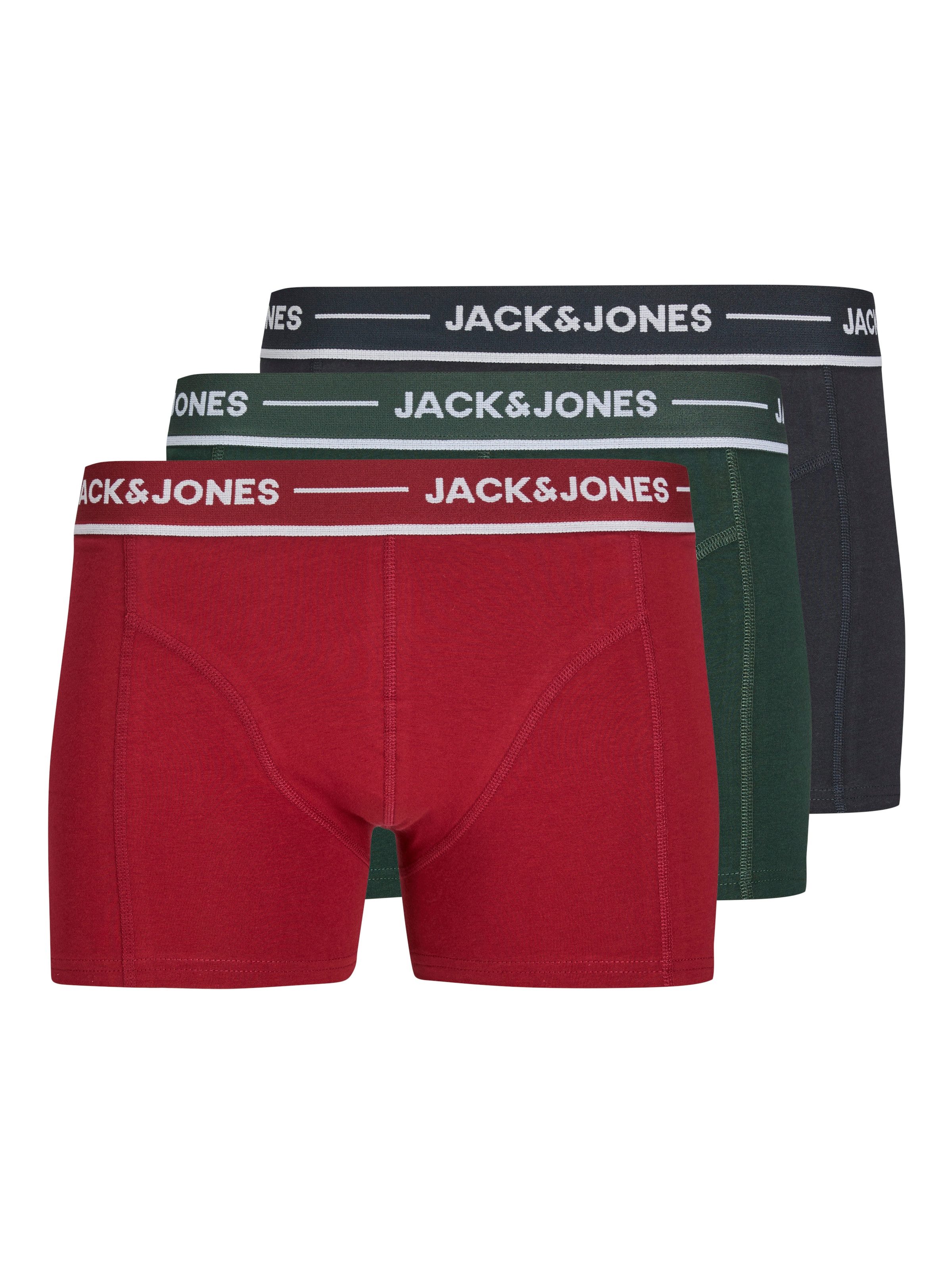Jack & Jones Trunk JACCLAUS SOLID TRUNKS 3 PACK SN (set 3 stuks)
