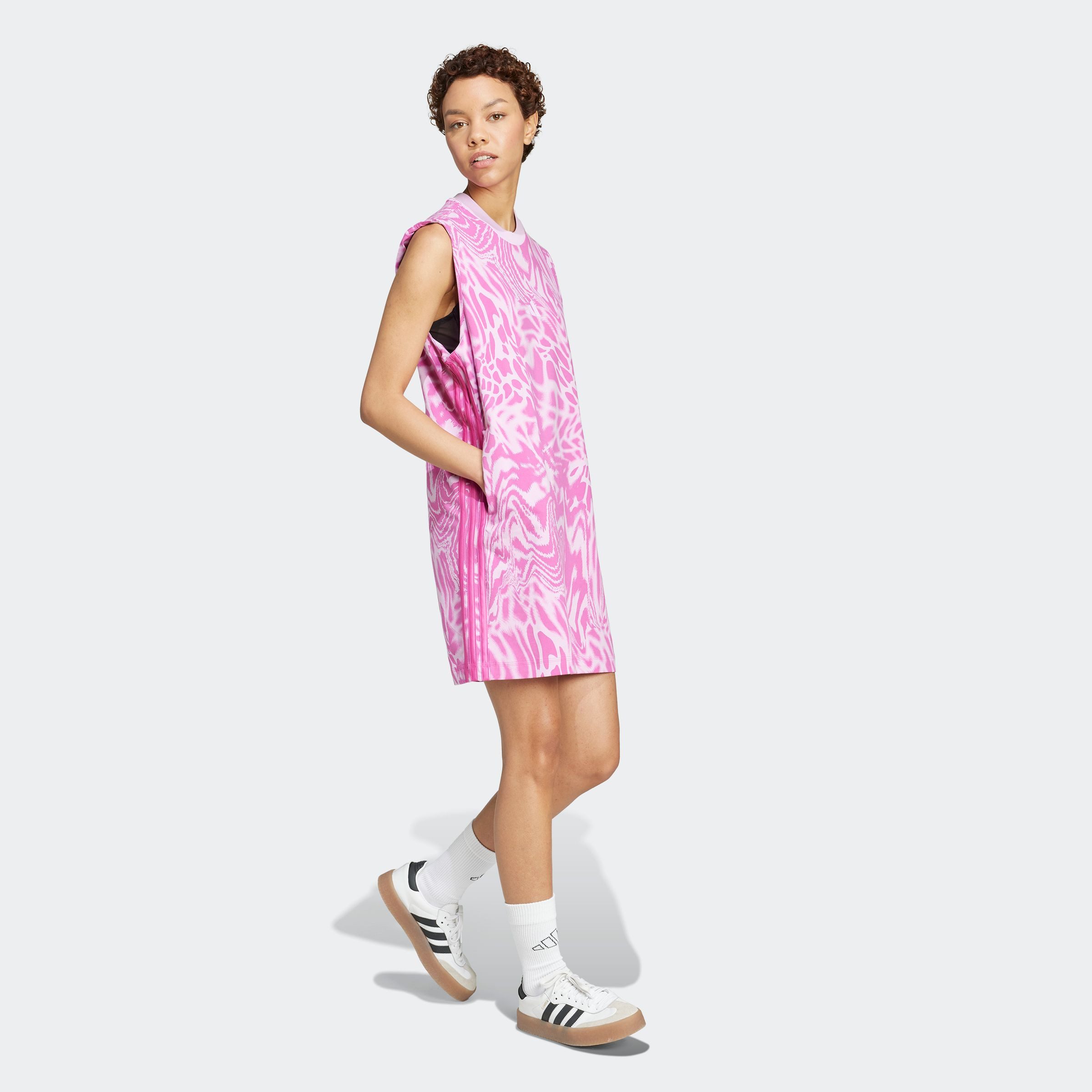 adidas Sportswear Shirtjurk W AOP 3S DRE (1-delig)