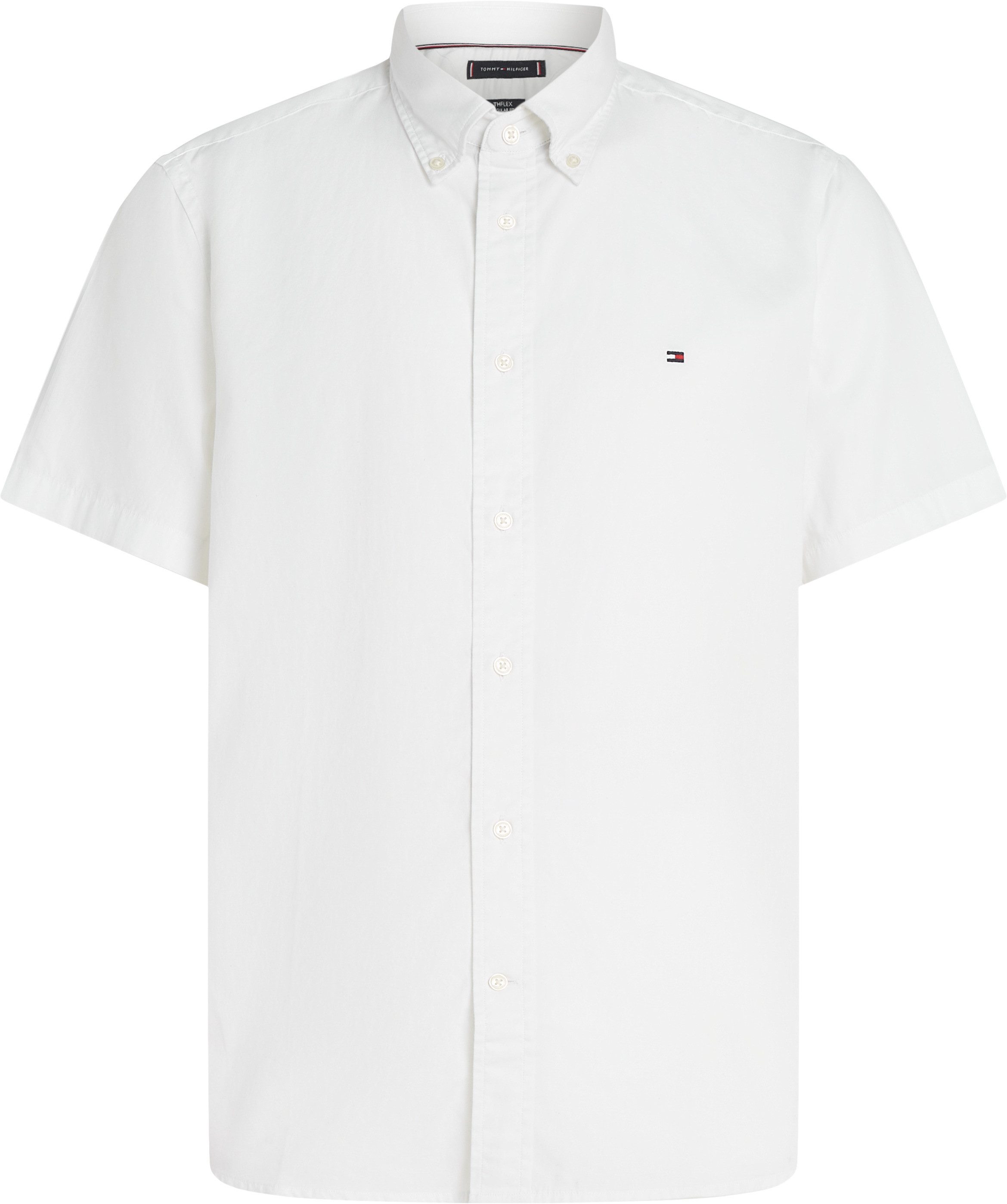 Tommy Hilfiger Overhemd met korte mouwen BT-FLEX POPLIN SOLID S/S SHIRT-B