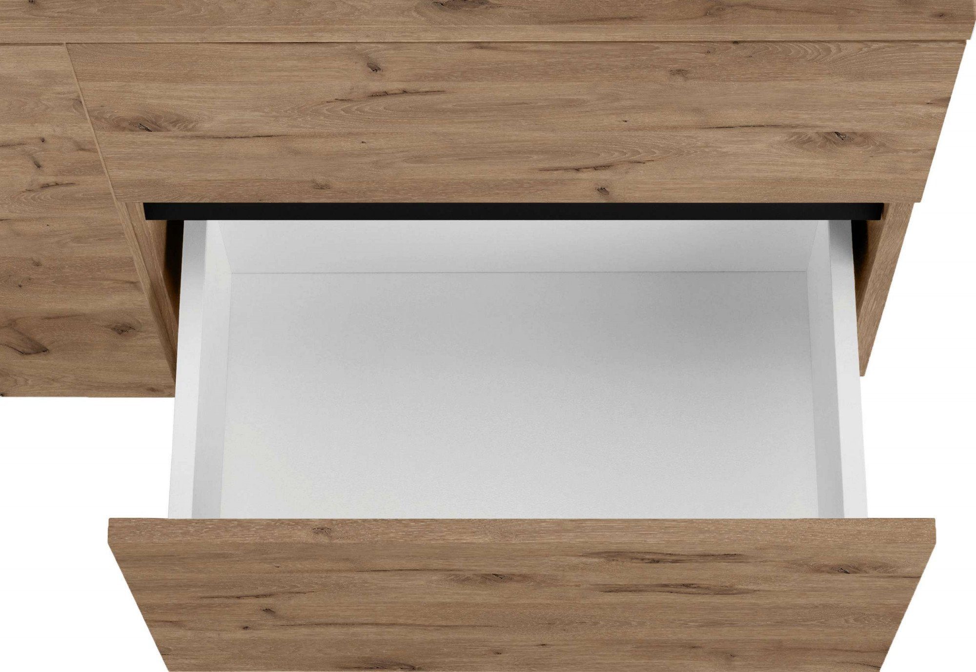 Home affaire Wastafelonderkast Wisla voor wandmontage, sifonaansluiting, push-to-open functie, breedte 80 cm