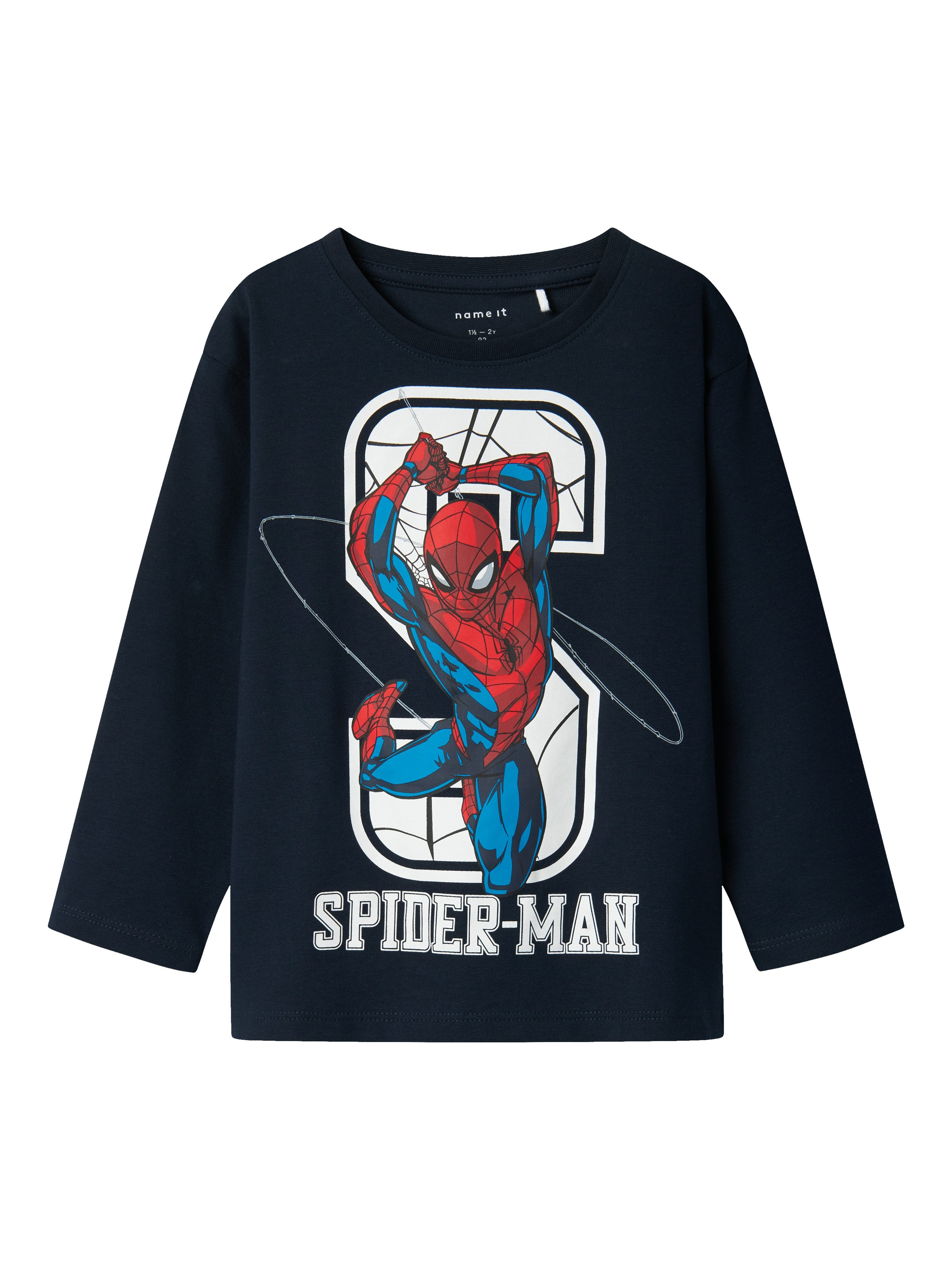 Name It Shirt met lange mouwen NMMNITIN SPIDER NREG LS TOP NOOS MAR