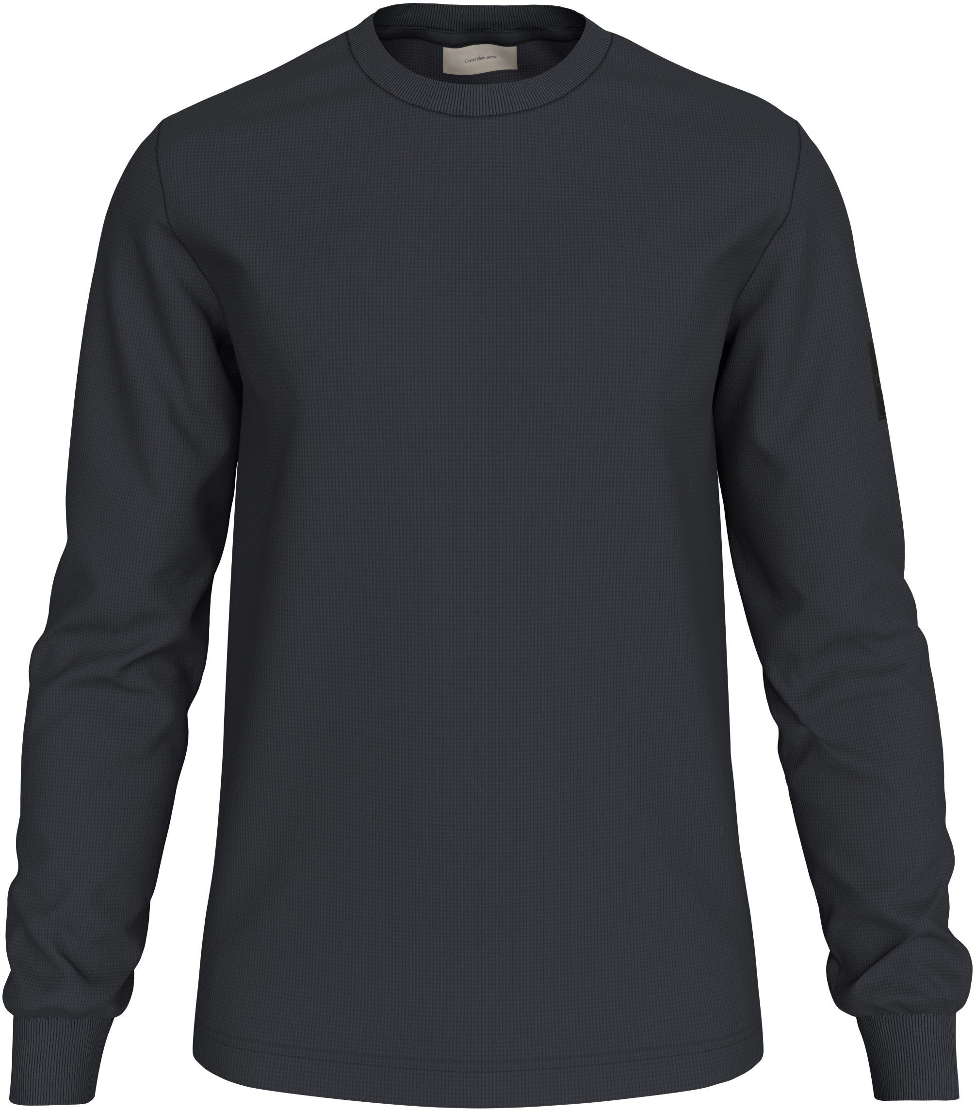 Calvin Klein Shirt met lange mouwen BADGE WAFFLE LS TEE