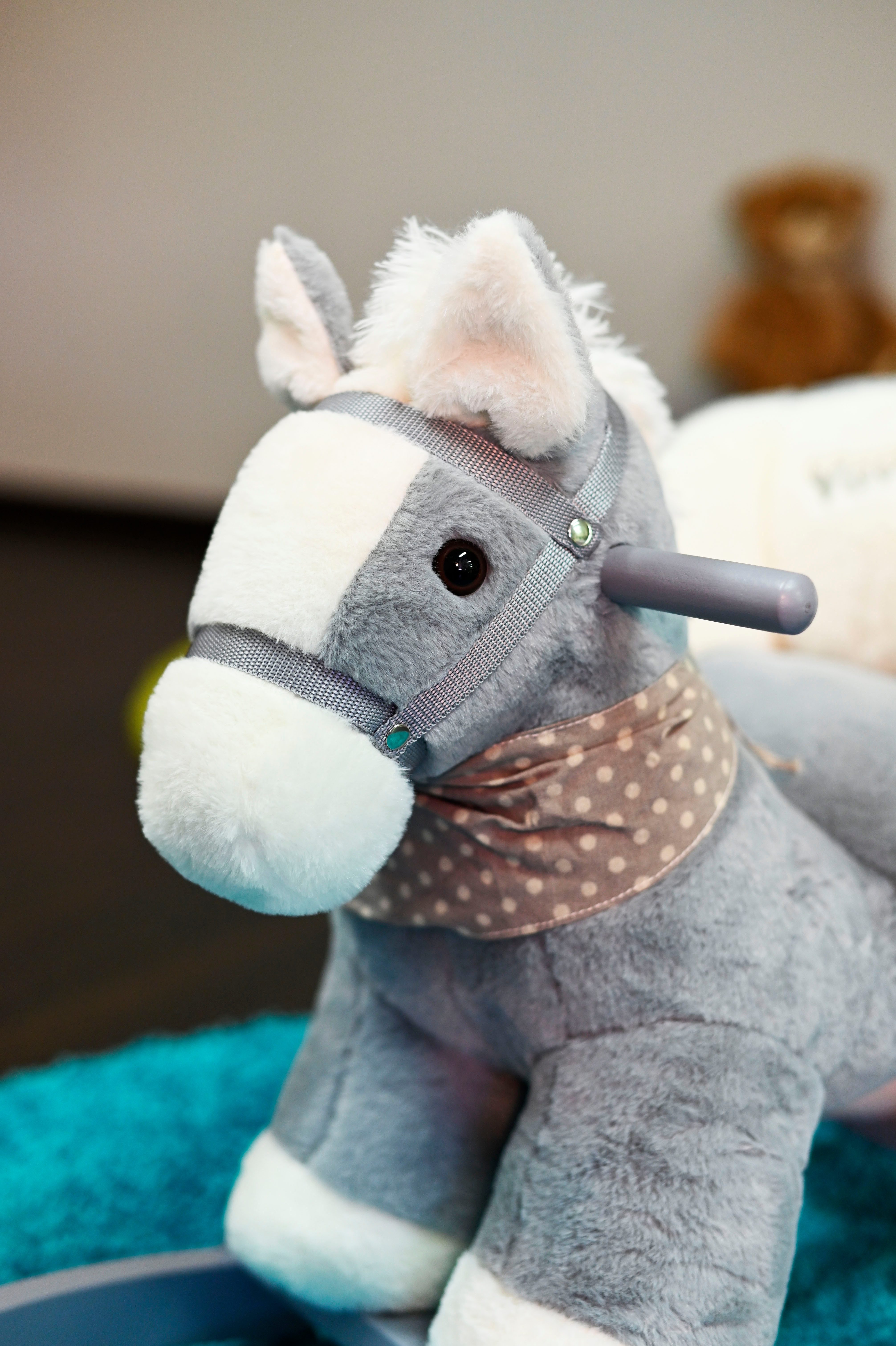 Knorrtoys® Schommeldier Paard grijs