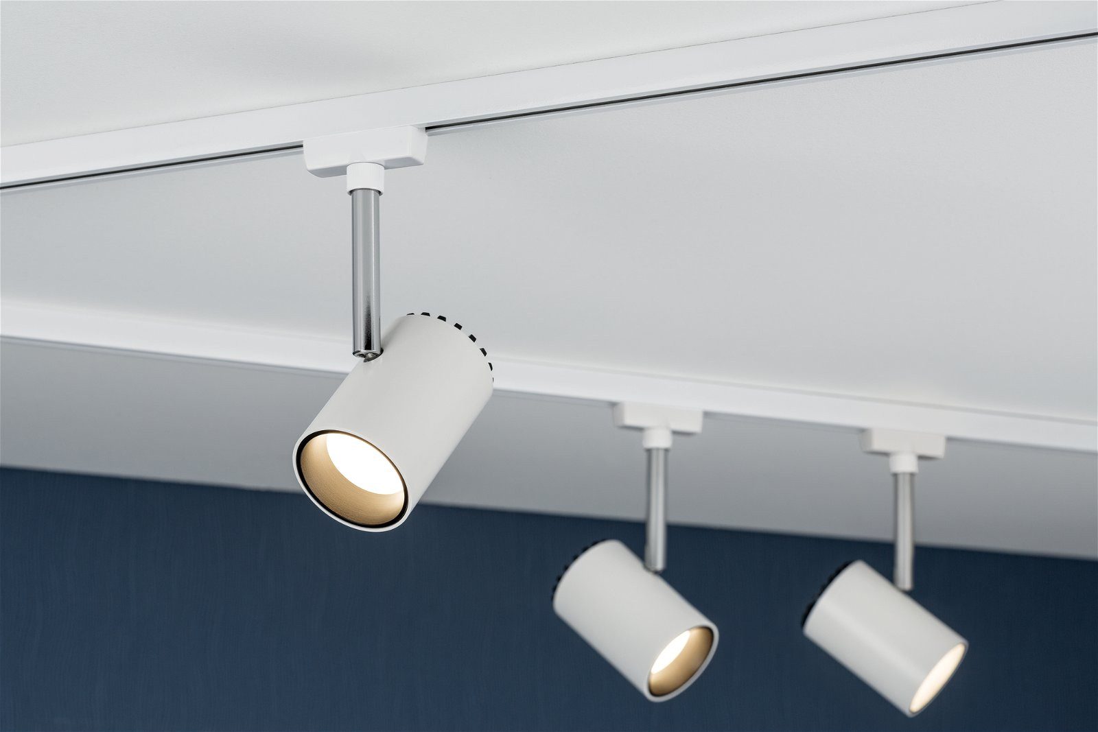 Paulmann Railsysteem-lampen URail rails spot shine enkelspot 225lm 4,9W 2700K 230V chroom mat (1-delig)