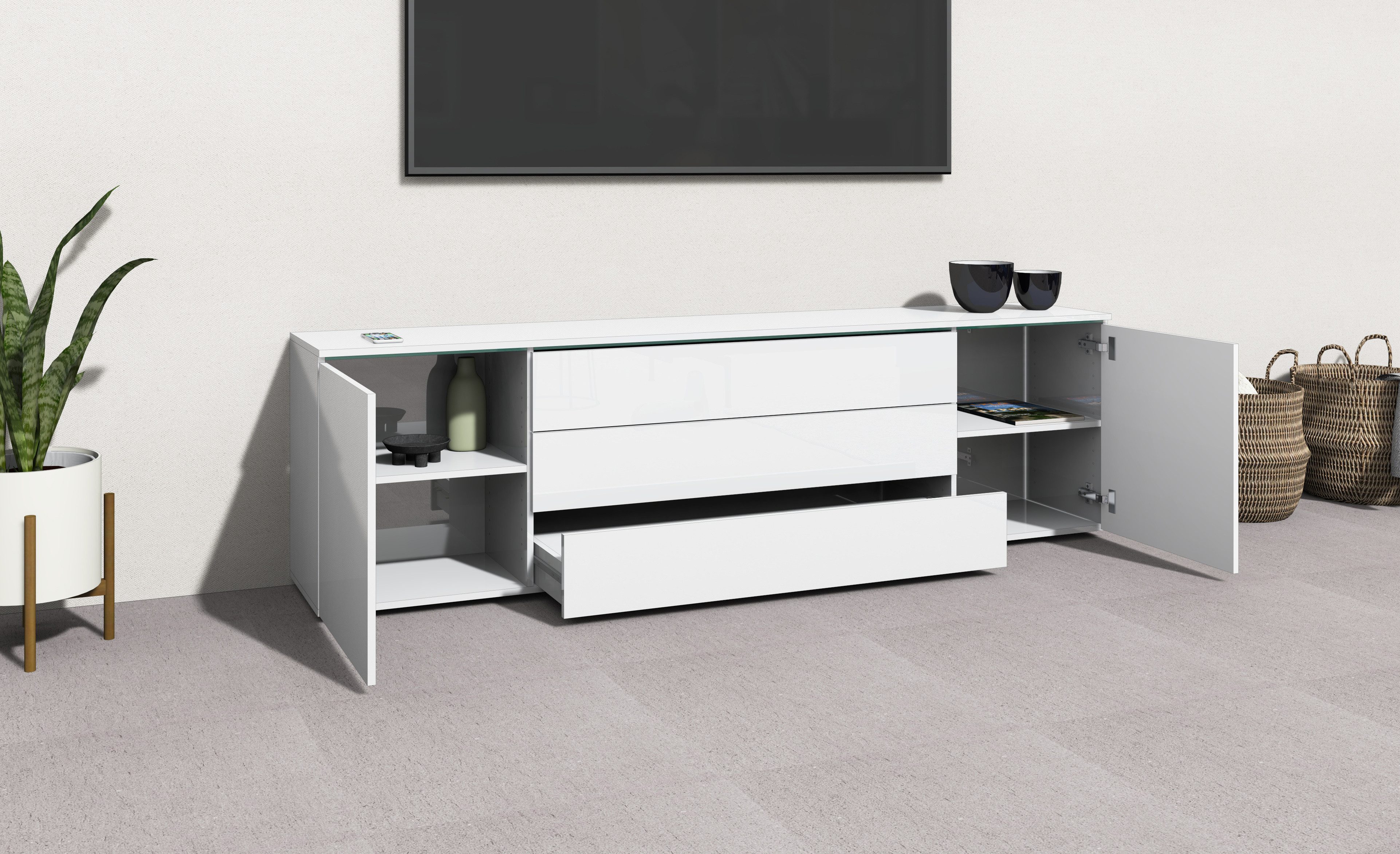 borchardt Möbel Tv-meubel San Diego Breedte 200 cm