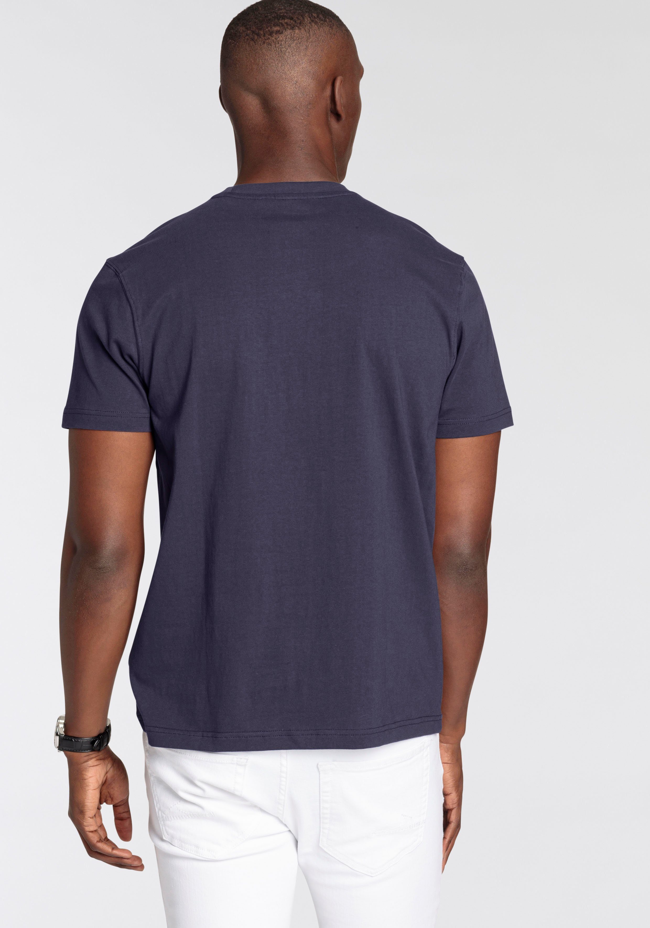 DELMAO T-shirt Korte mouw, met coole print, ronde halslijn, van 100% katoen