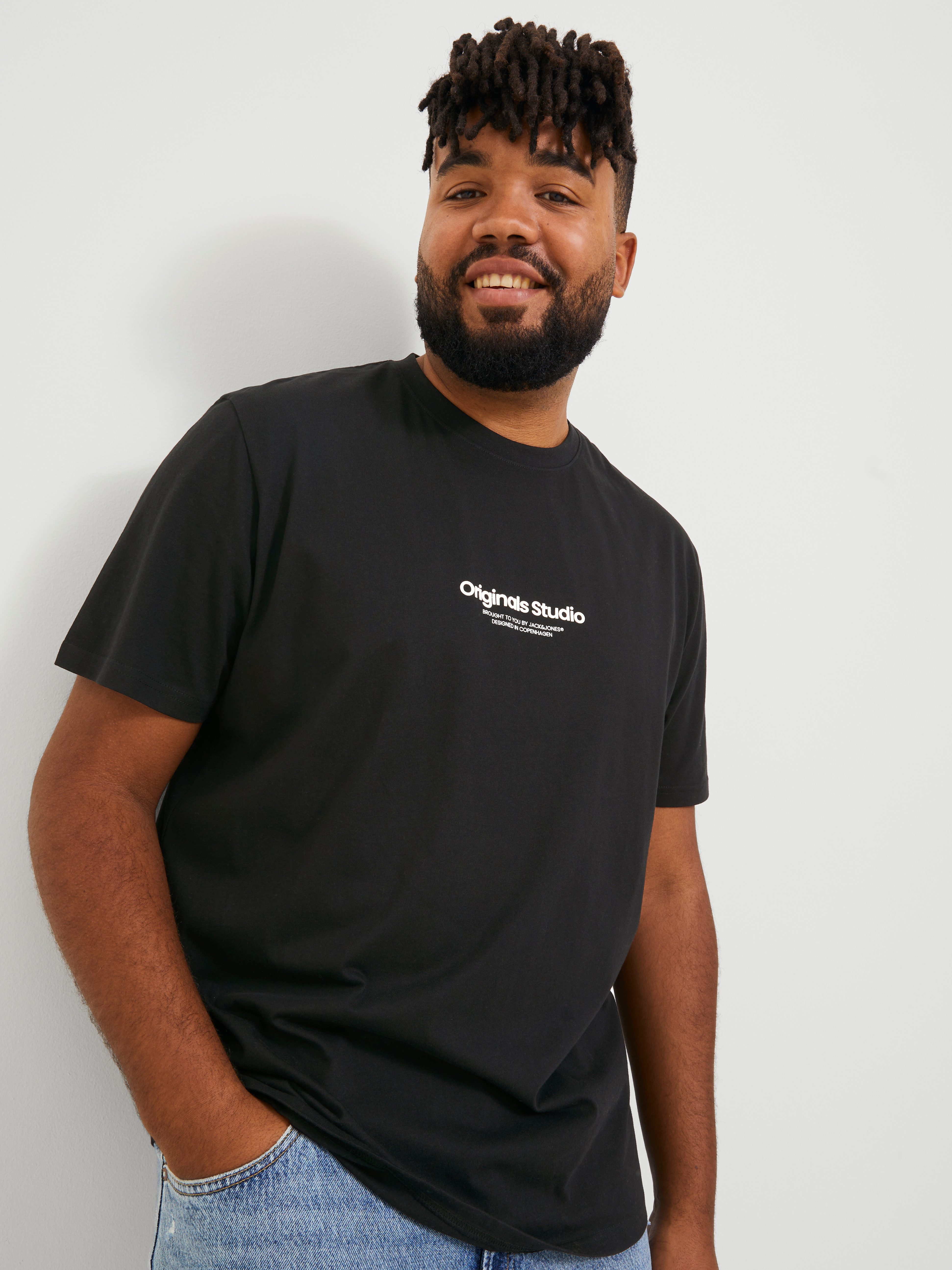 Jack & Jones PlusSize Shirt met korte mouwen JORVESTERBRO TEE SS CREW NECK NOOS PLS