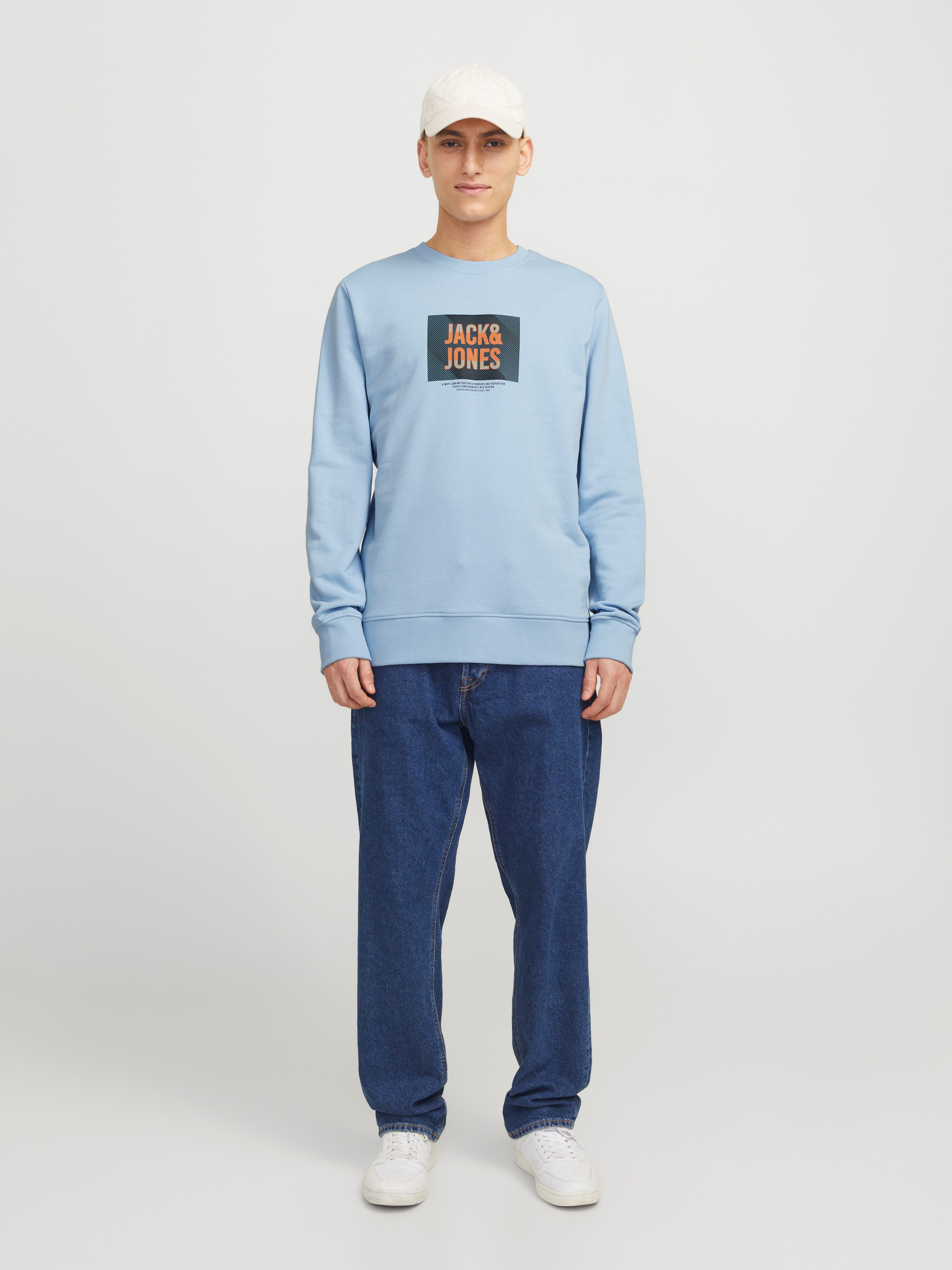 Jack & Jones Sweatshirt JJHUDSON SWEAT CREW NECK