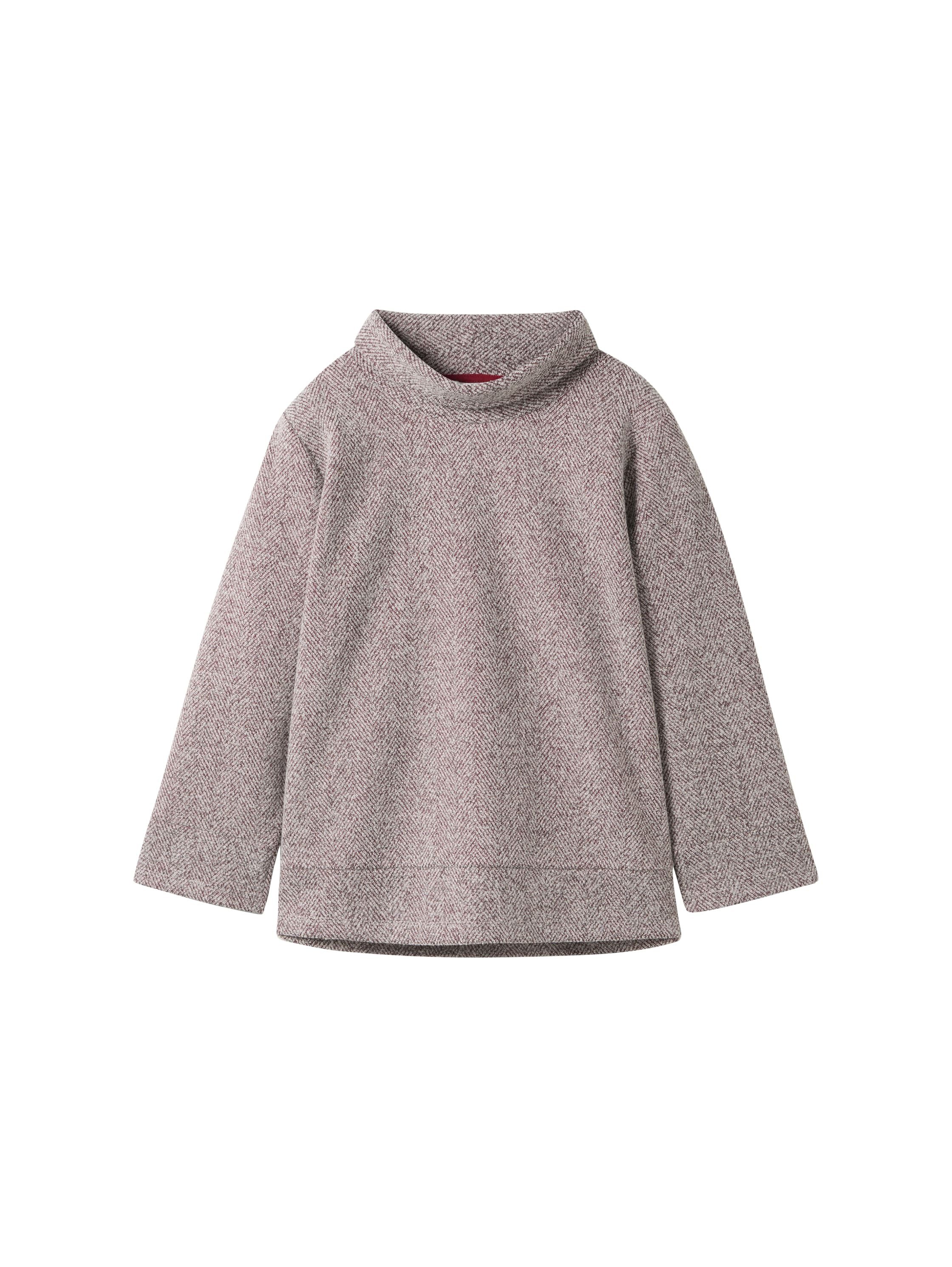 Tom Tailor Sweatshirt met watervalkraag