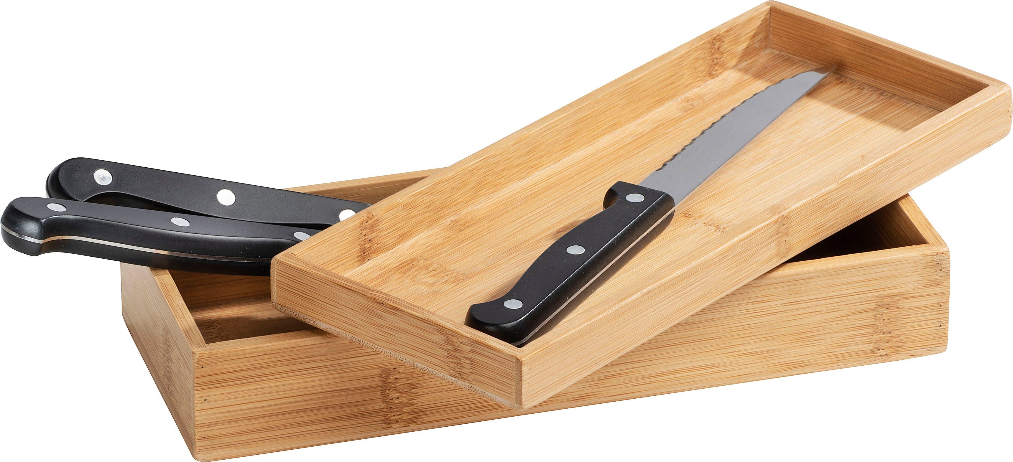 WENKO Opbergbox Terra met deksel en smal planchet (1 stuk)