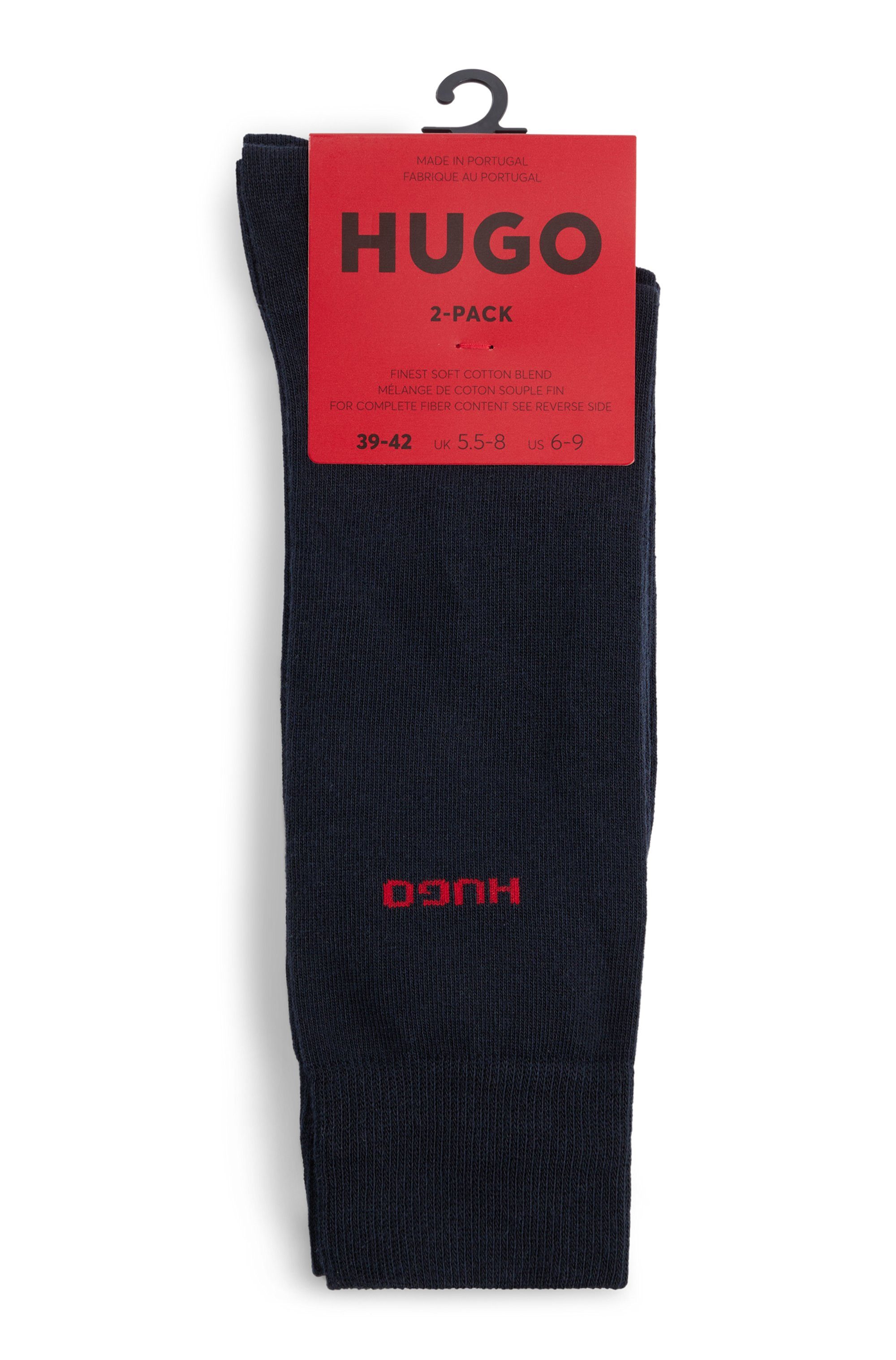 HUGO underwear Business-sokken 2P RS Uni CC met contrasterende hugo logo-opschrift (2 paar, Set van 2)