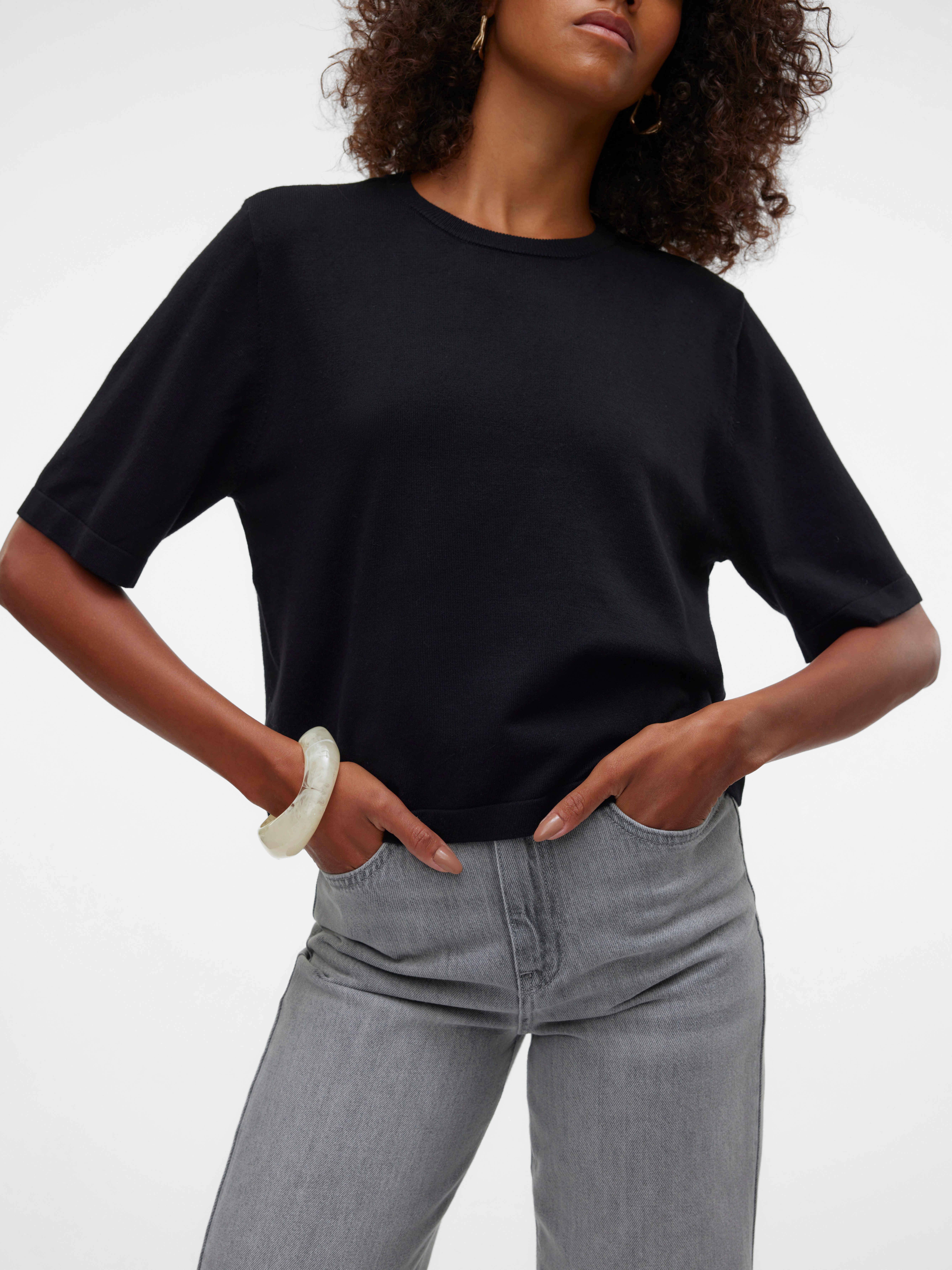 Vero Moda Trui met korte mouwen VMSILJE 2/4 O-NCK OVERSIZE PULL GA NOOS